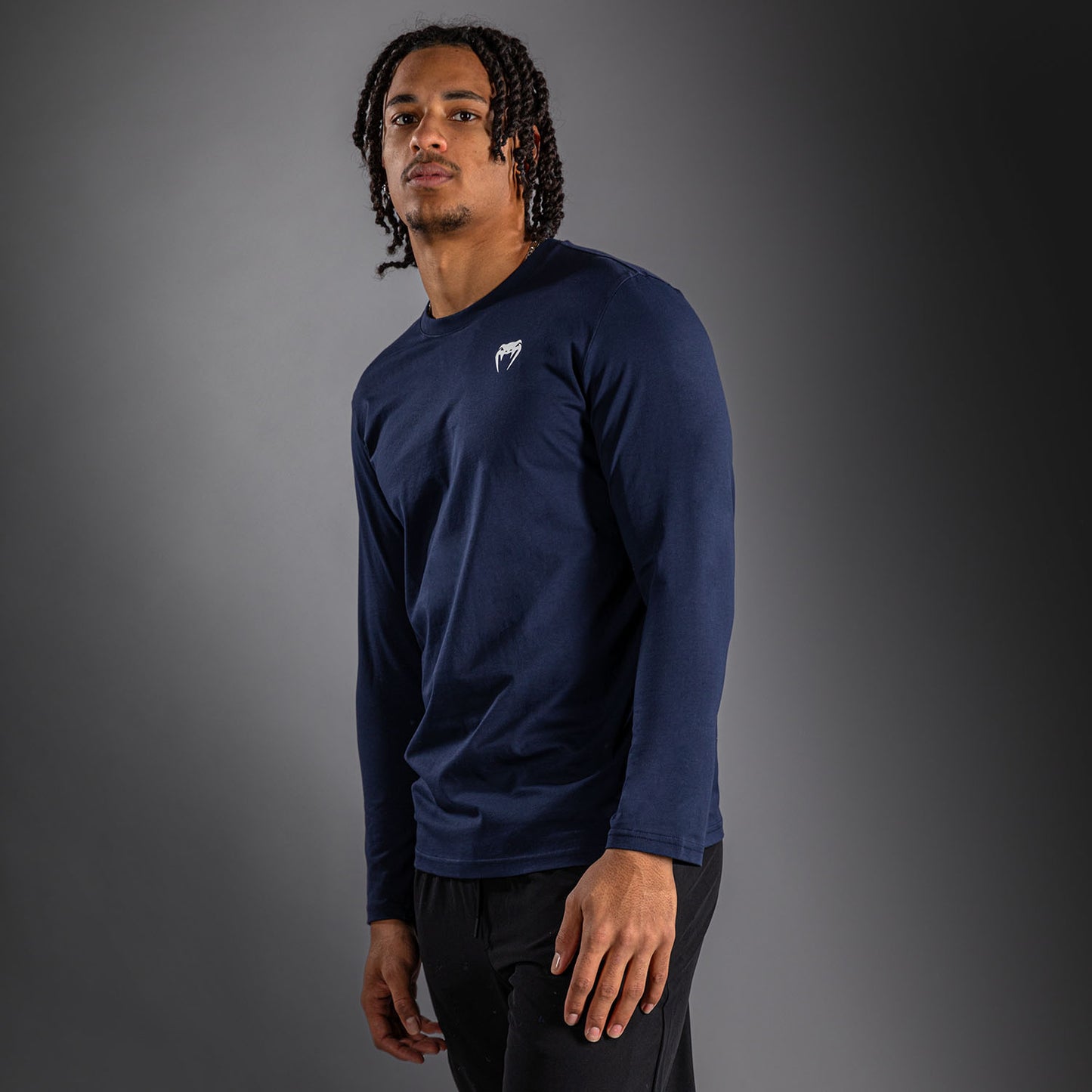 Venum Lineup Camiseta Manga Larga - Azul Marino/Azul/Blanco