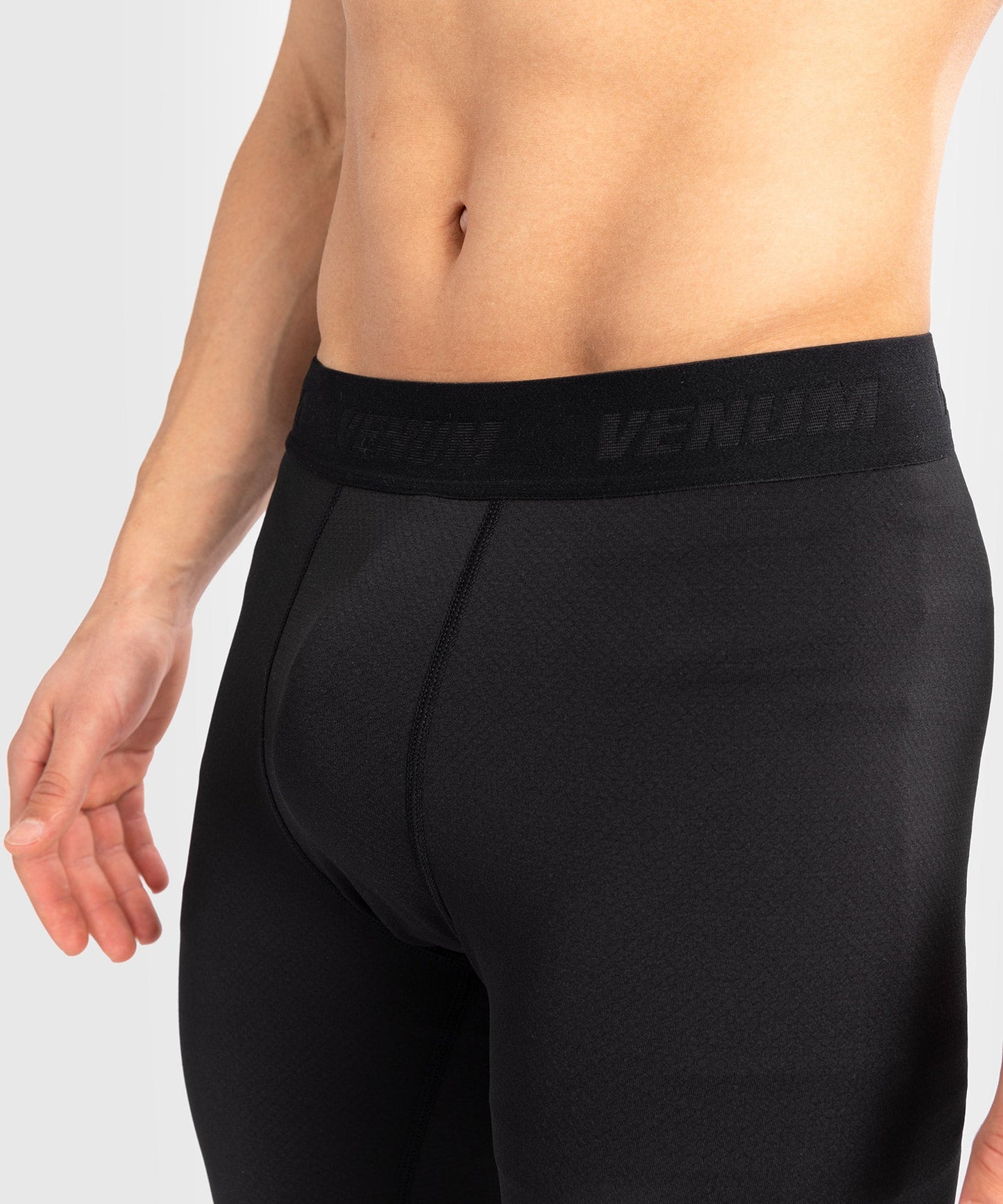 Venum Contender Pantalones de compresión para hombre - Negro/Blanco