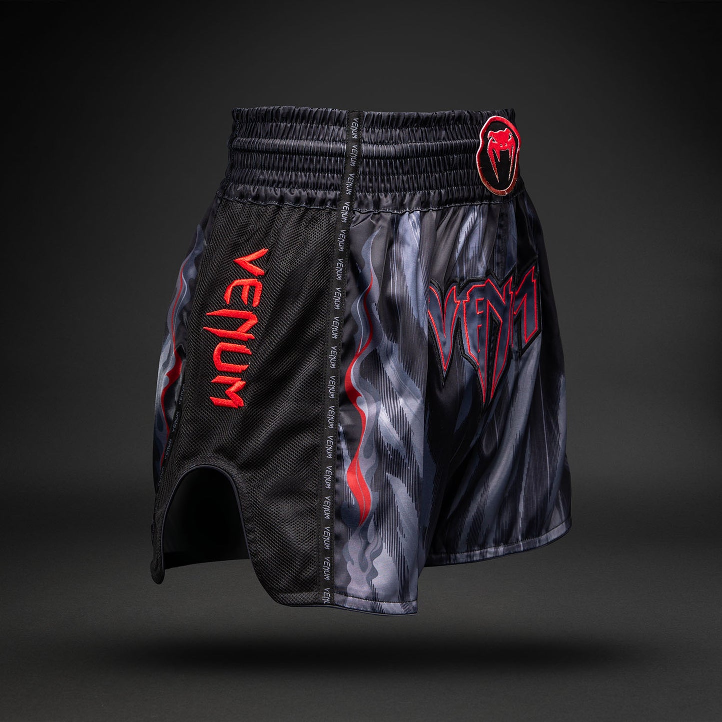 Venum Demon Short de Muay Thai - Negro/Gris