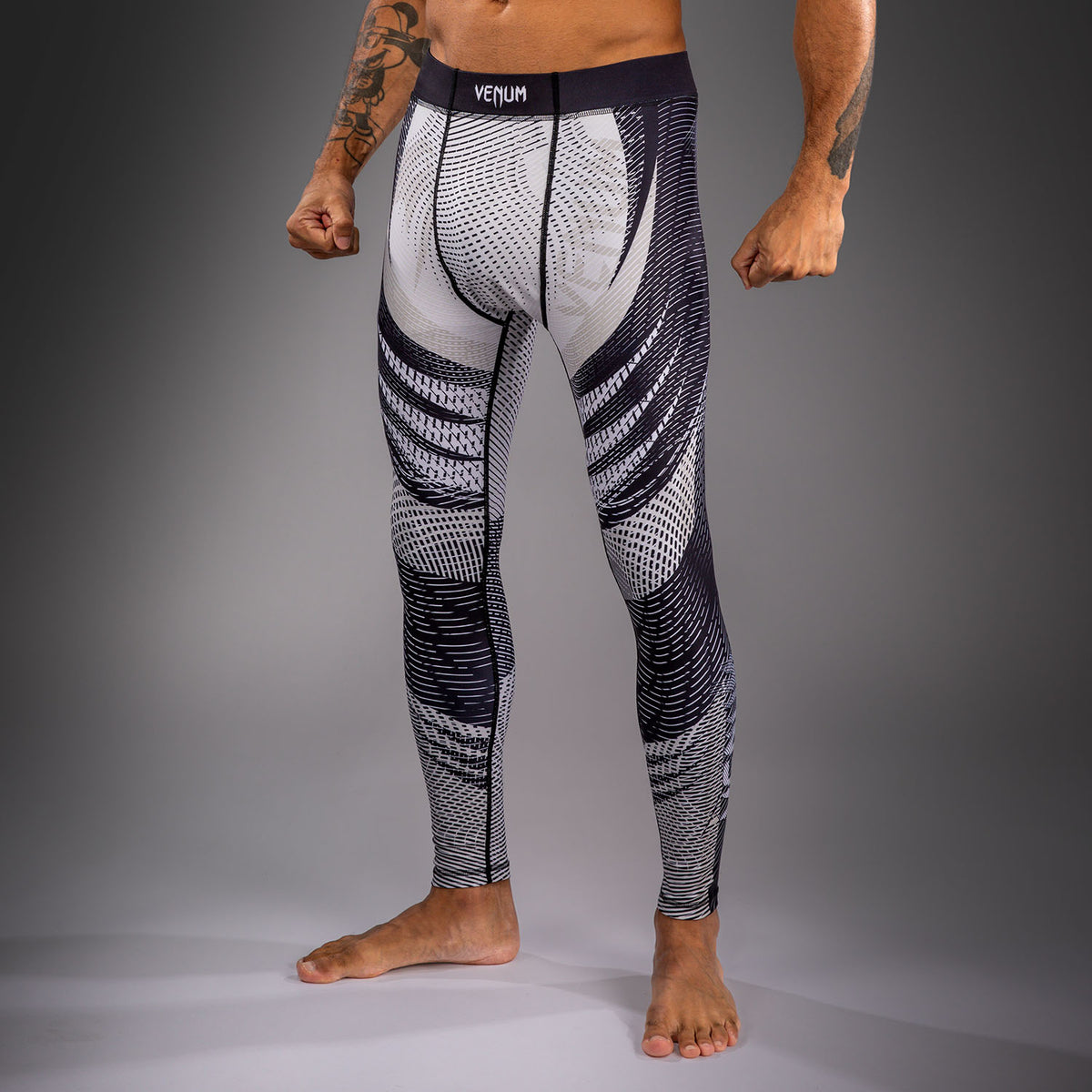 Venum Galactic 3.0 Pantalones de compresión - Blanco Hueso/Negro