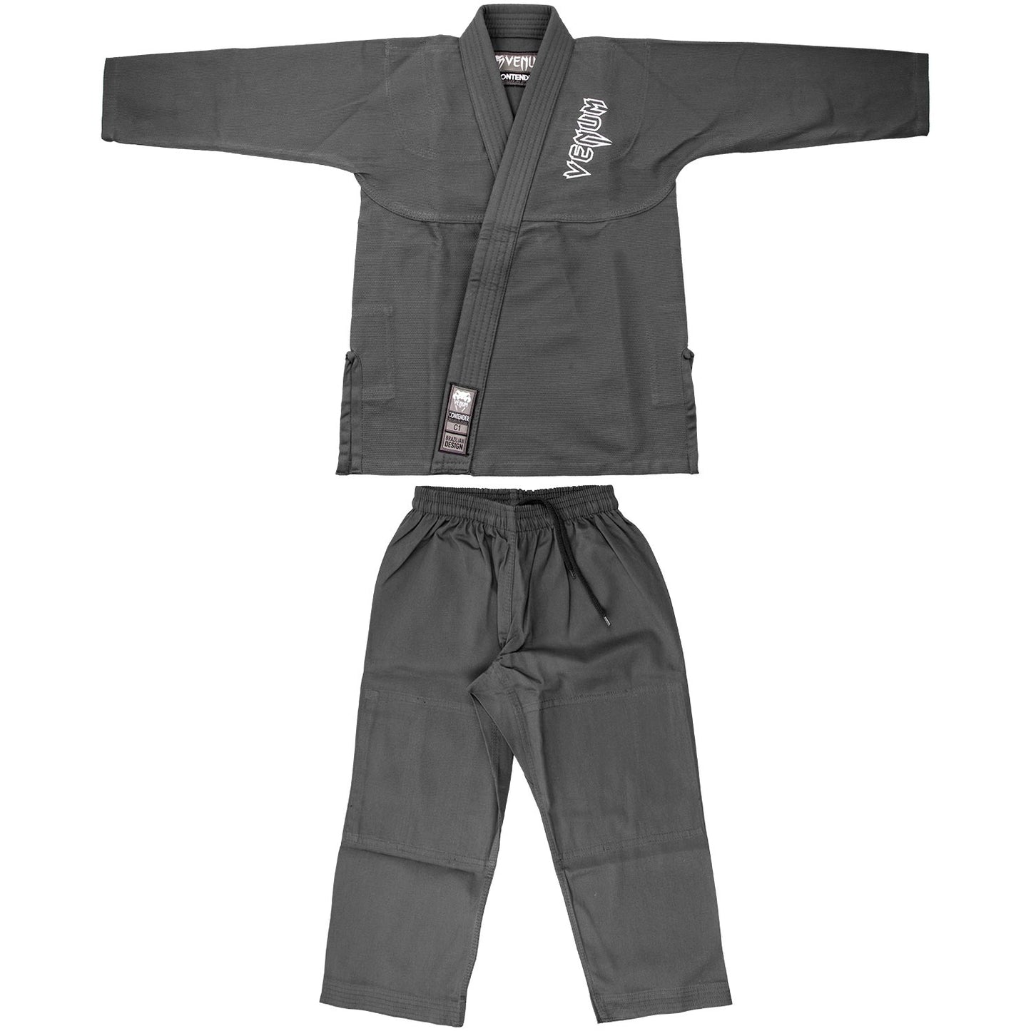 Venum Contender Kids Kimono BJJ (Cinturón blanco incluido) - Gris