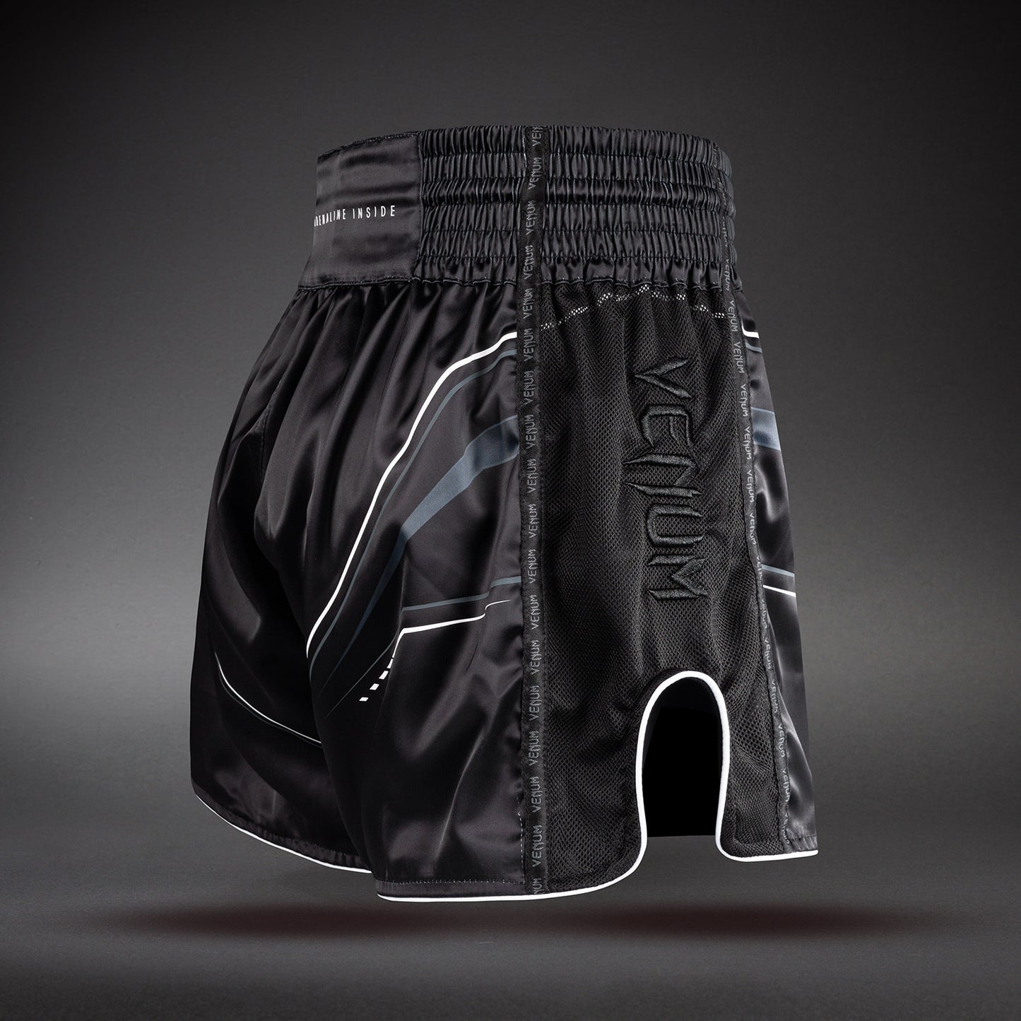 Venum Streamline Short de Muay Thai – Negro/Blanco