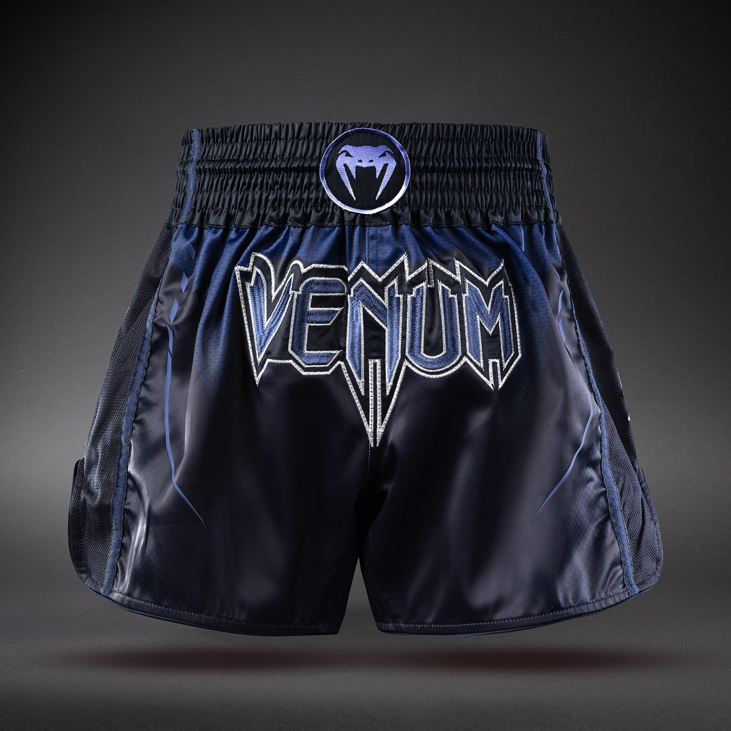 Venum G-Core Pantalón Corto de Muay Thai - Azul Marino/Blanco