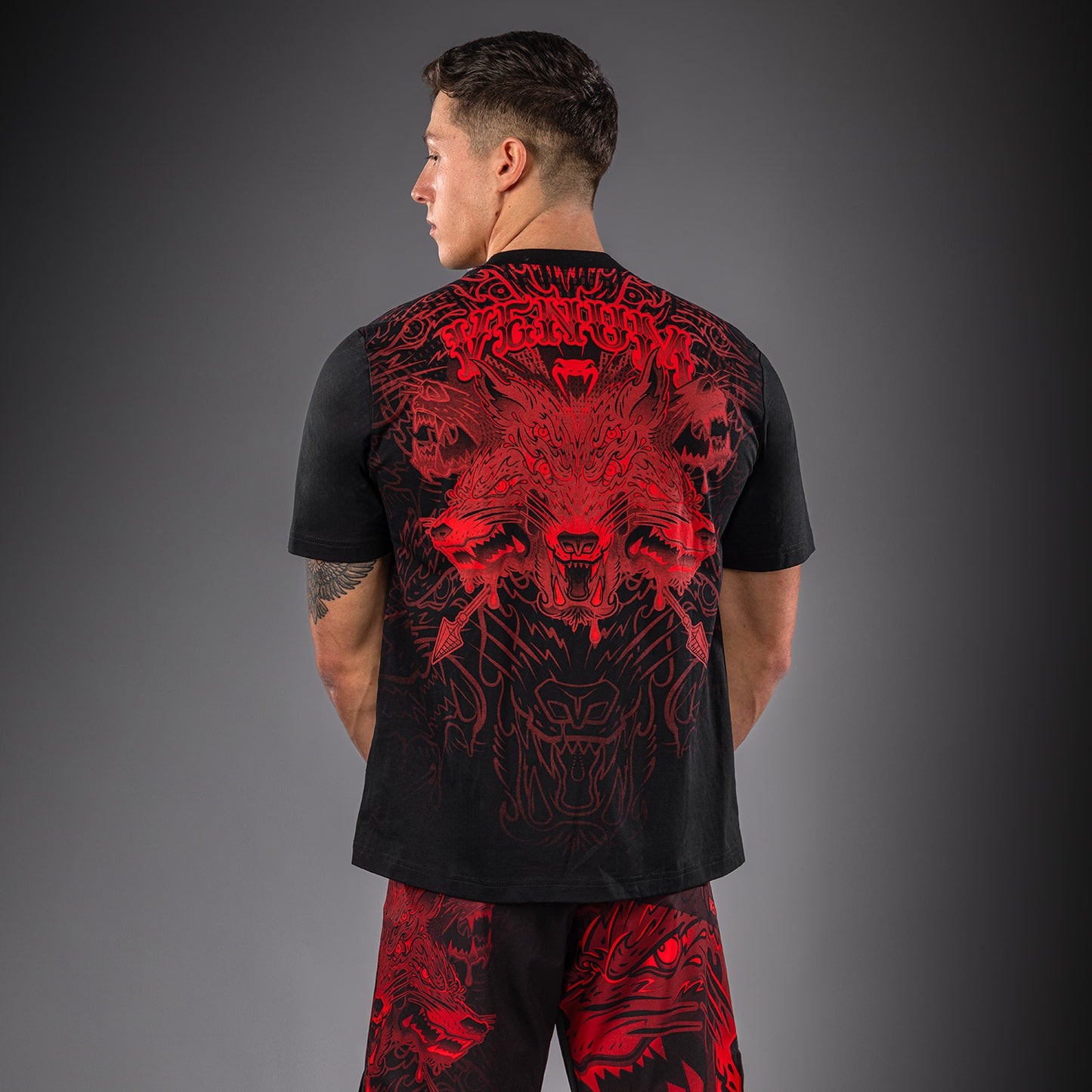 Venum Wolf Atak Camiseta – Negro/Rojo