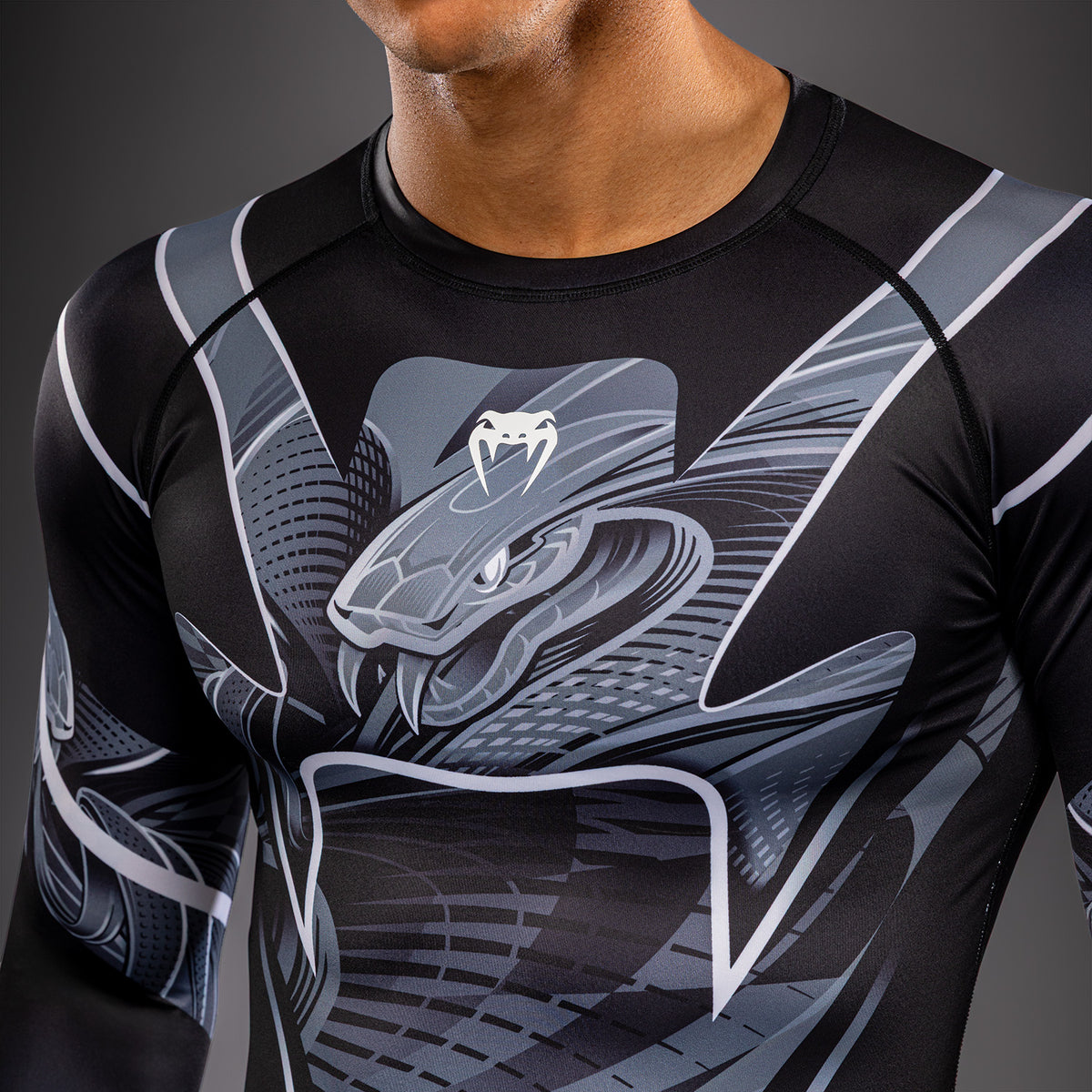 Venum Crimson Viper 2.0 Rashguard de manga larga - Negro/Gris