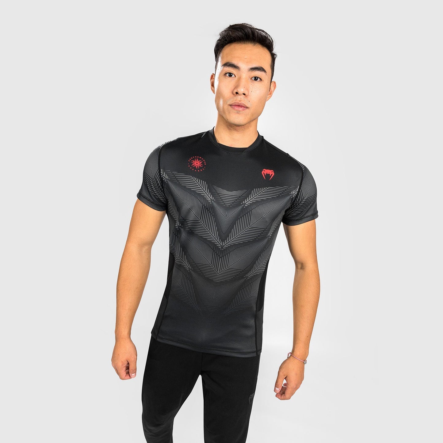 Camiseta Venum Phantom Dry Tech - Negro/Rojo