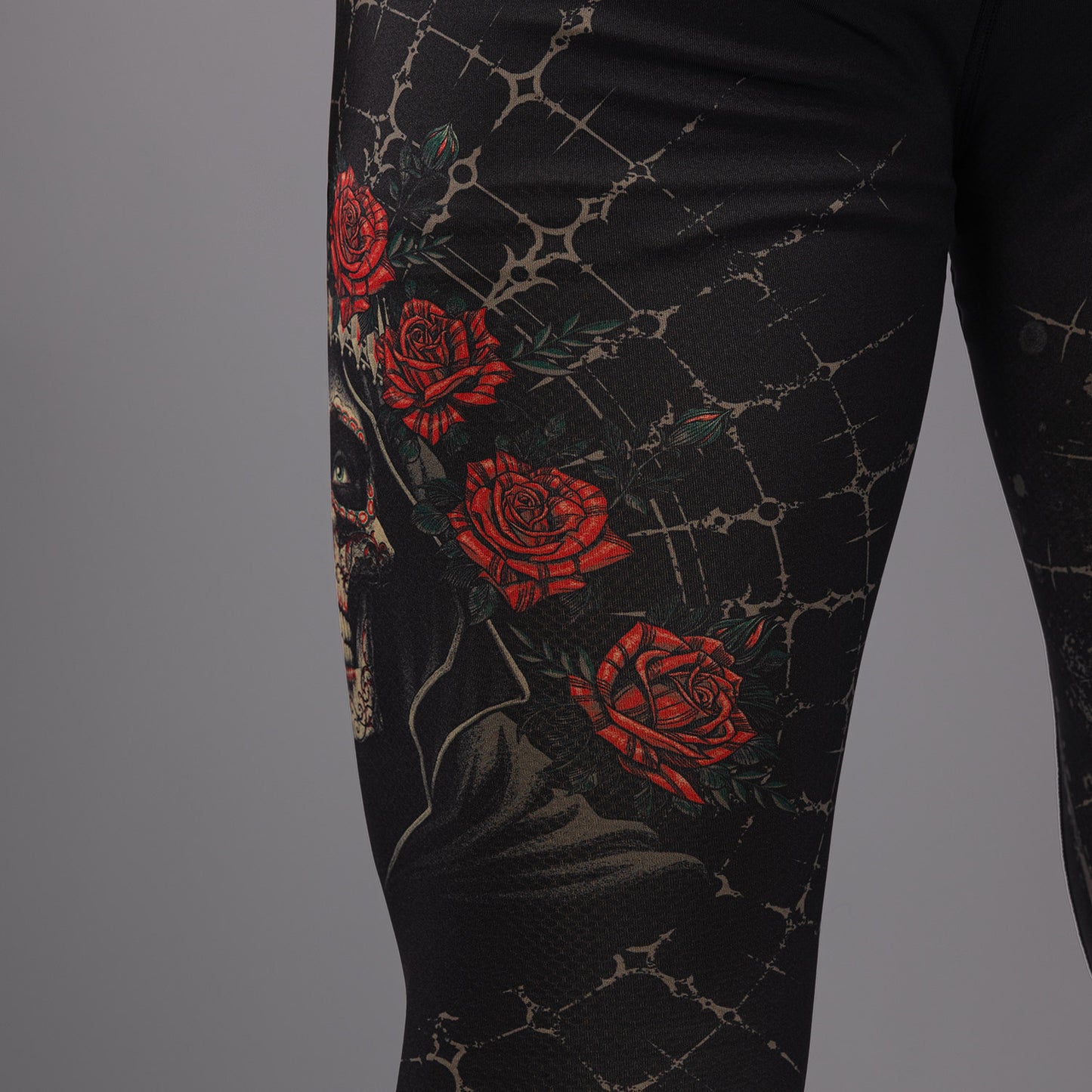 Venum Santa Muerte 5.0 Spats para Hombre - Negro Profundo/Oro