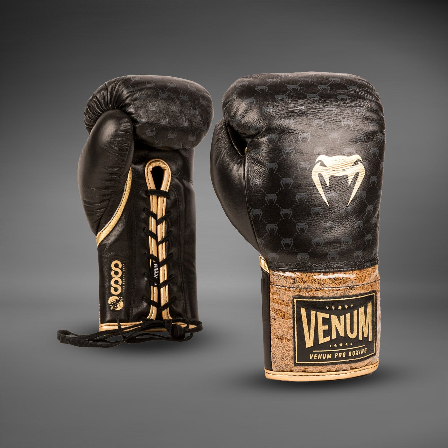Guantes de boxeo Venum Coco Monogram Pro - Negro intenso