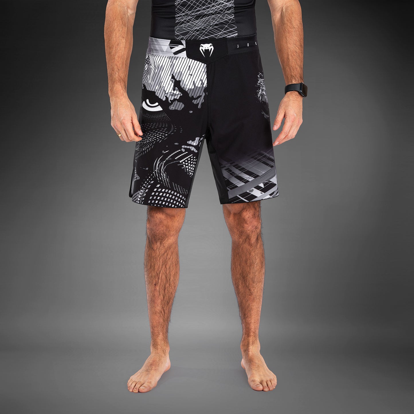 Venum Gorilla Jungle Pantalón Corto de Combate - Negro/Blanco