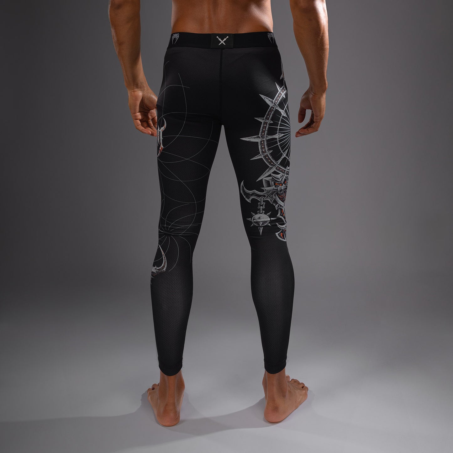 Venum Gladiator 5.0 Mallas Para Hombres - Negro/Plata