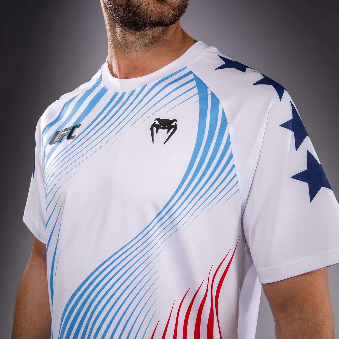 Official UFC Freedom 250 by Venum Authentic Fight Night Walkout Jersey para hombre - Blanco
