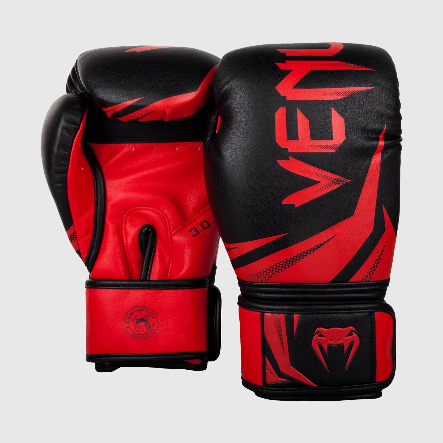 Venum Challenger 3.0 Guantes de Boxeo - Negro/Rojo