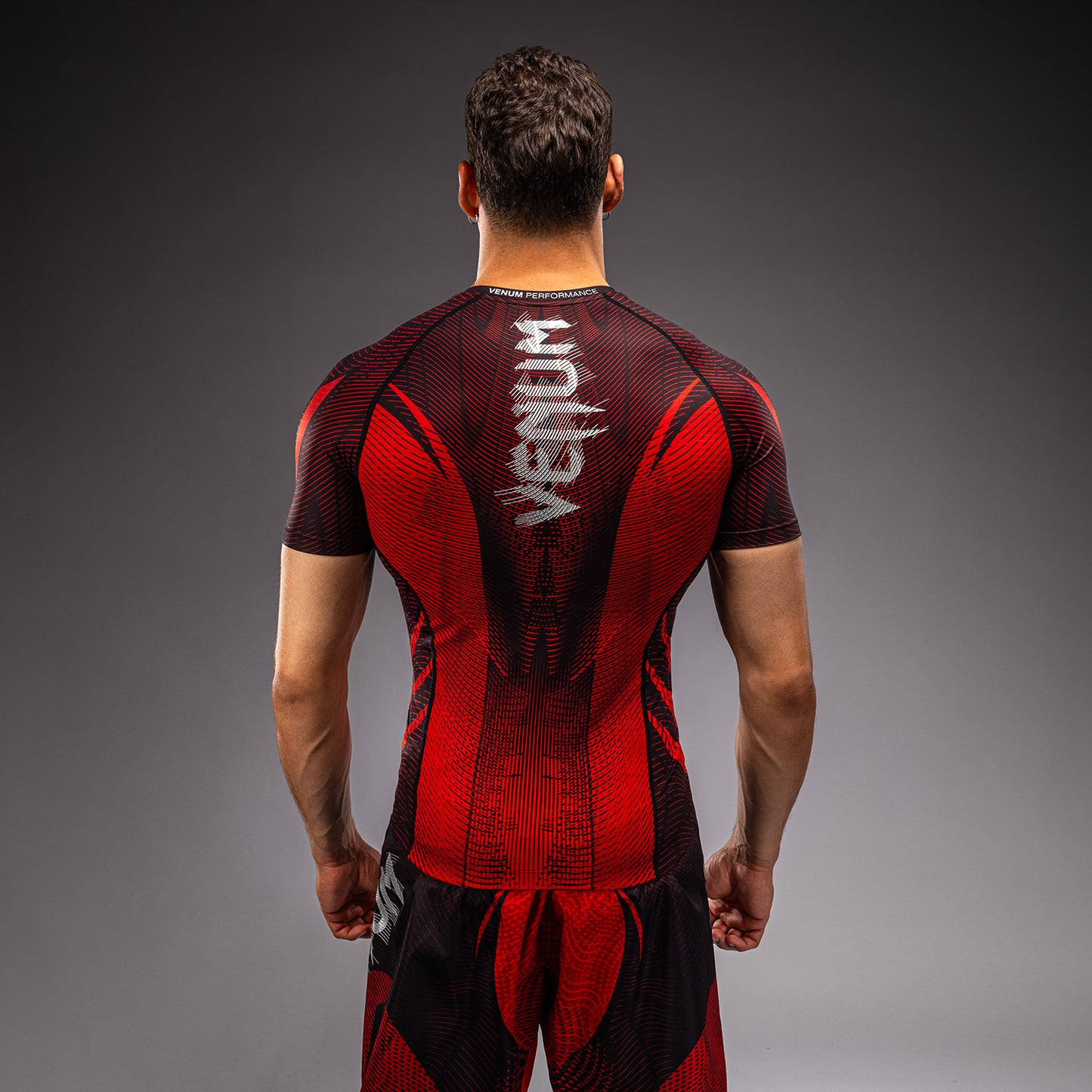 Venum Galactic 3.0 Rashguard Manga Corta - Rojo/Plata