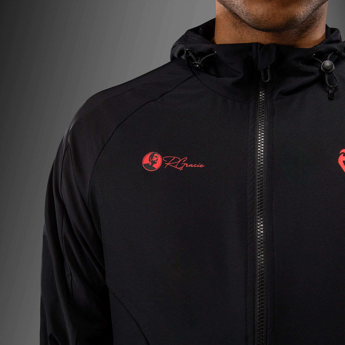 Venum Roger Gracie Signature Chaqueta de Chándal - Negro/Rojo