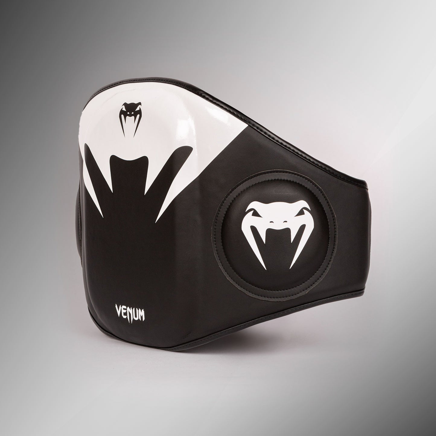 Venum Elite Mini Manoplas de Entrenador Gruesas de Cuero (Par) – Negro/Blanco