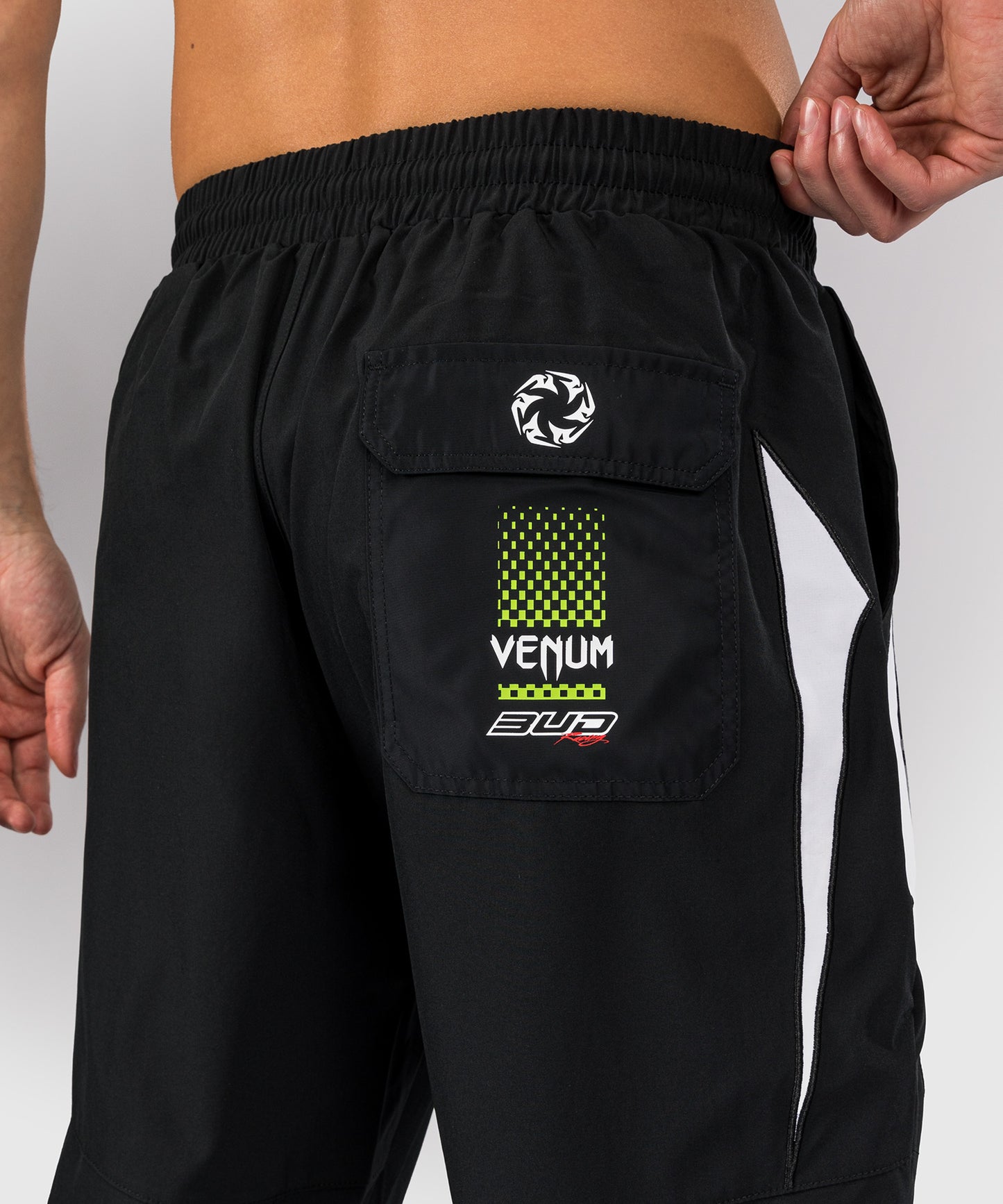 Venum x Bud Racing Joggers para Hombre - Negro/Blanco/Verde lima