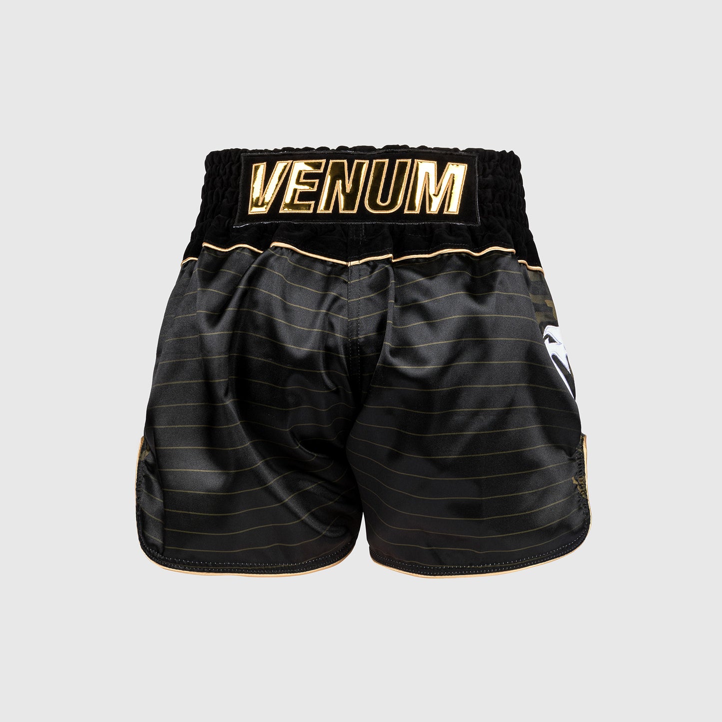 Venum Attack Shorts de Muay Thai - Negro/Oro