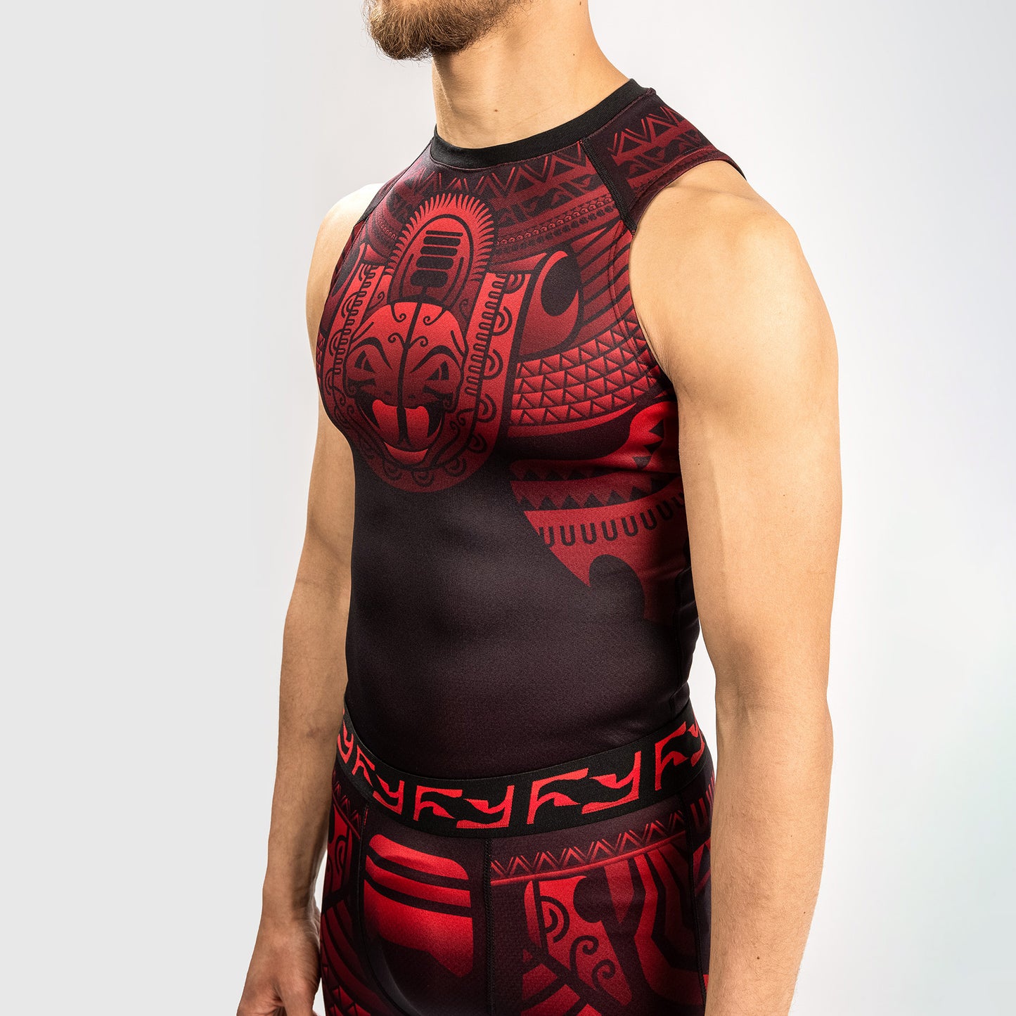 Venum Nakahi Rashguard Sin Mangas - Negro/Rojo