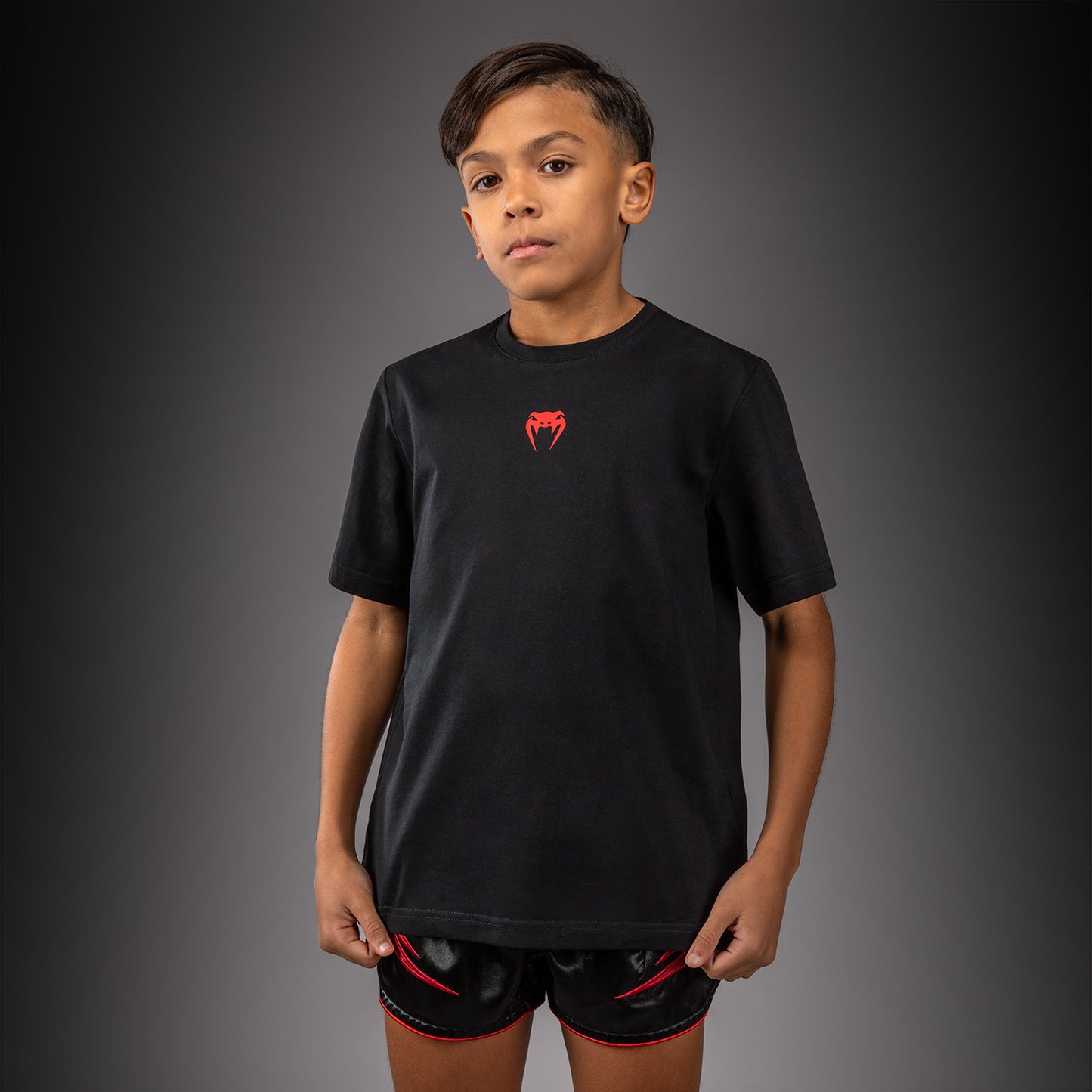 Venum Attack Camiseta de Algodón para Niño - Negro/Rojo
