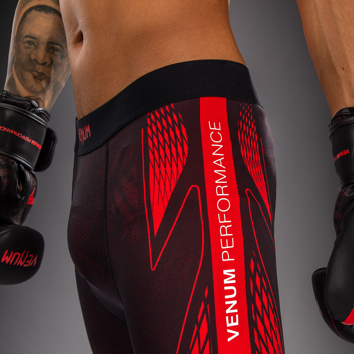 Venum Amazonia Reborn Pantalón de compresión - Negro/Rojo