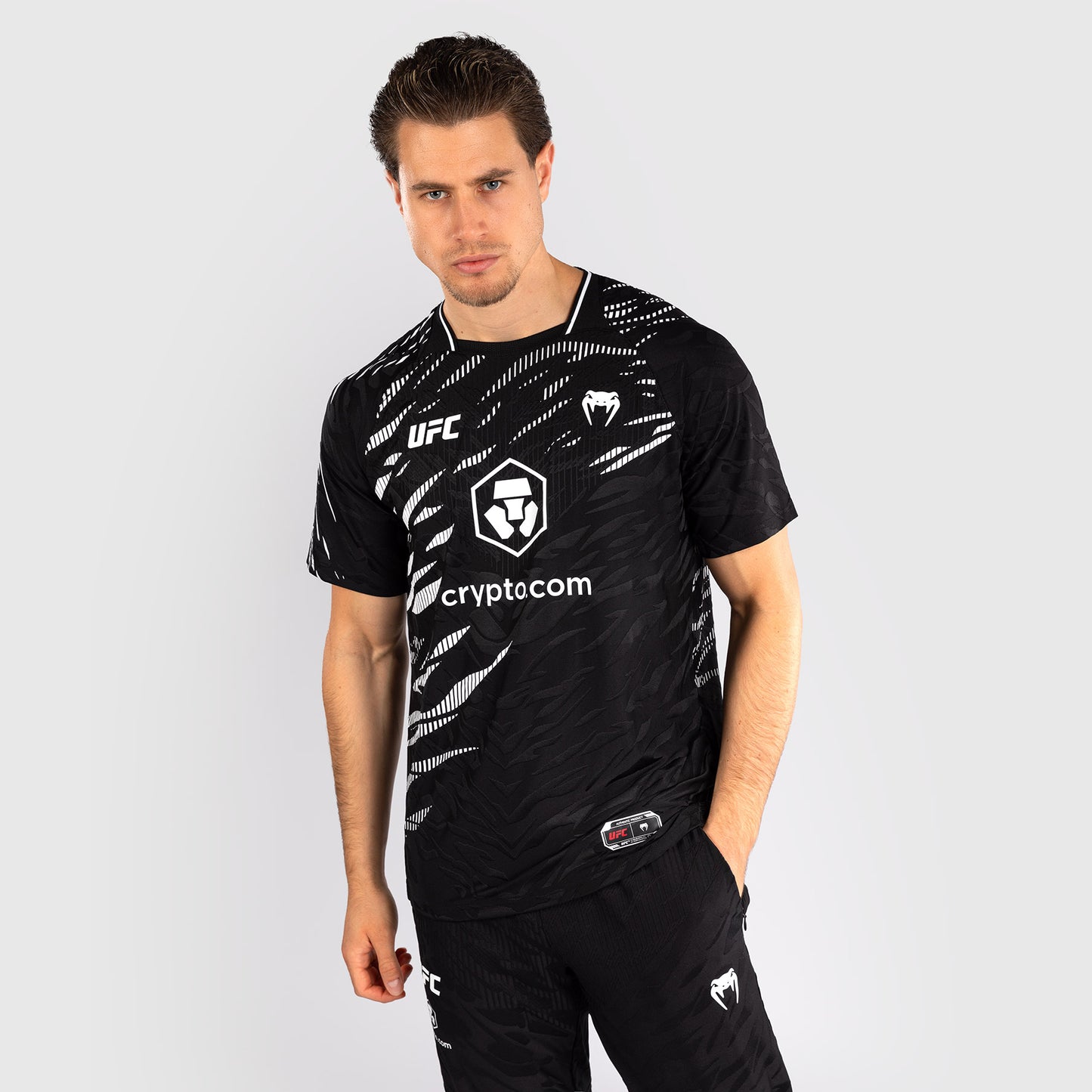 UFC Fusion by Venum Personalizados Authentic Fight Night Camiseta de Salida para Hombre - Negro