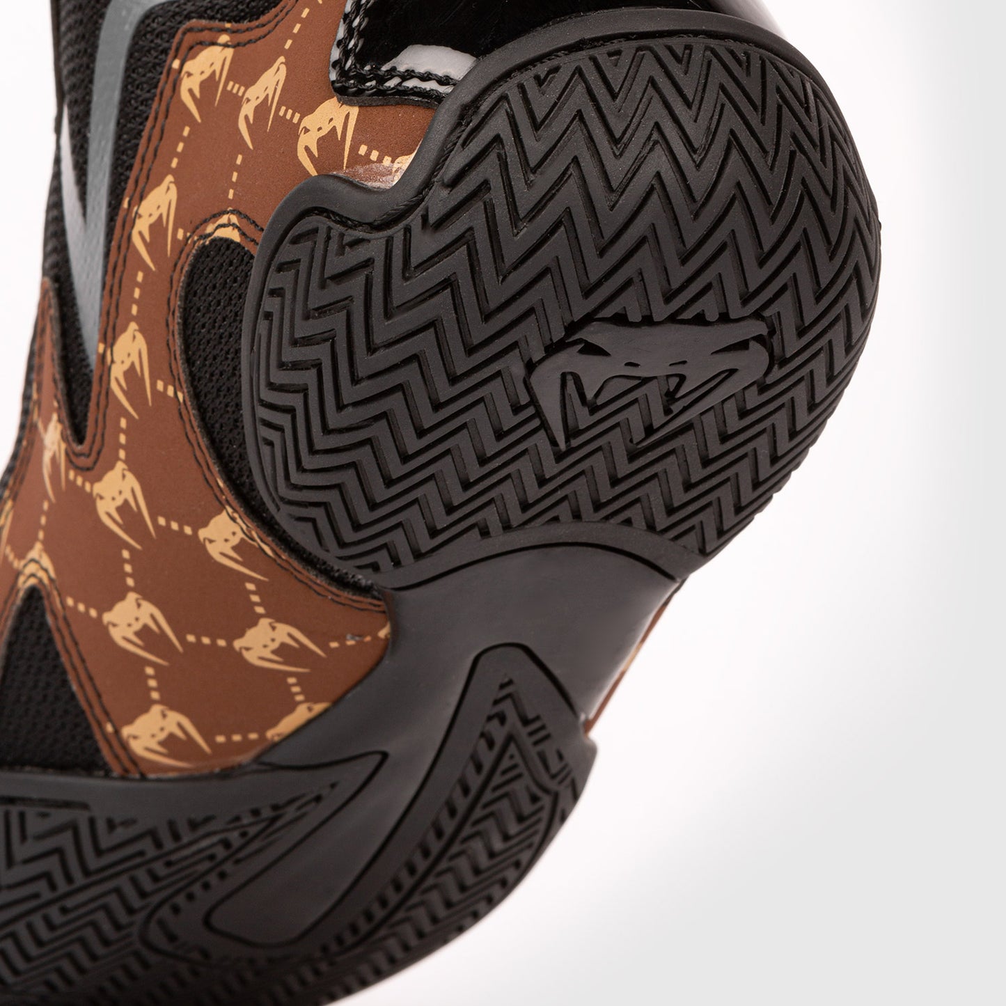 Zapatillas de boxeo Venum Elite Evo Monogram - Negro/Marrón