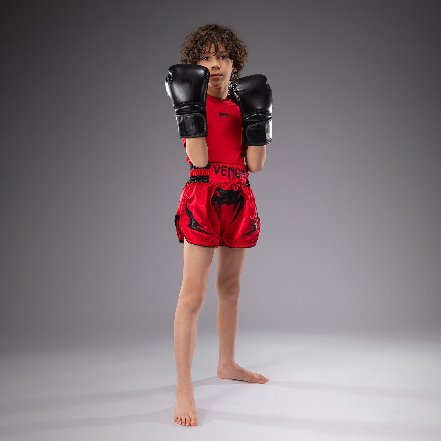 Venum Inferno Pantalones de Thai para Niños - Rojo Cereza
