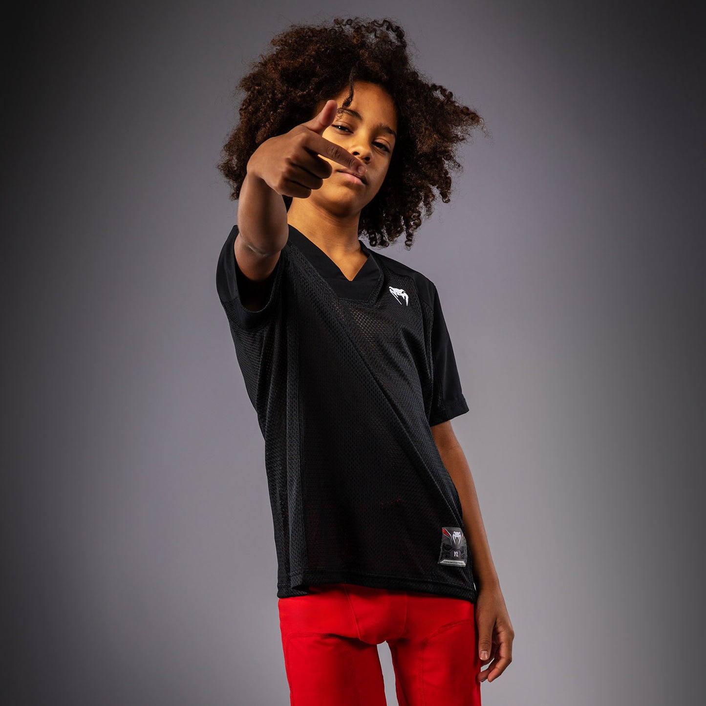 Venum Elite Football Camiseta de Fútbol Manga Corta Para Niños - Negro