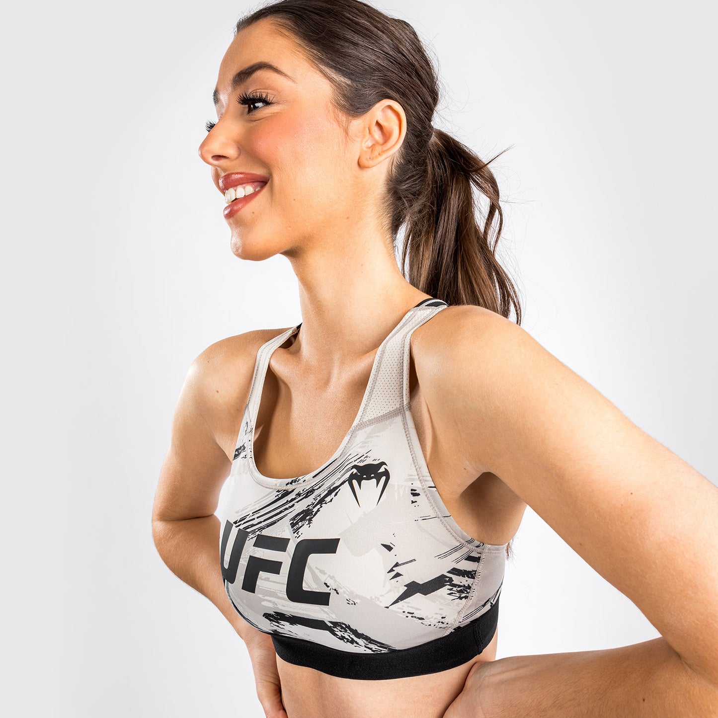 Venum UFC Authentic Fight Week 2.0 Sujetador Deportivo Para Mujer - Arena/Negro