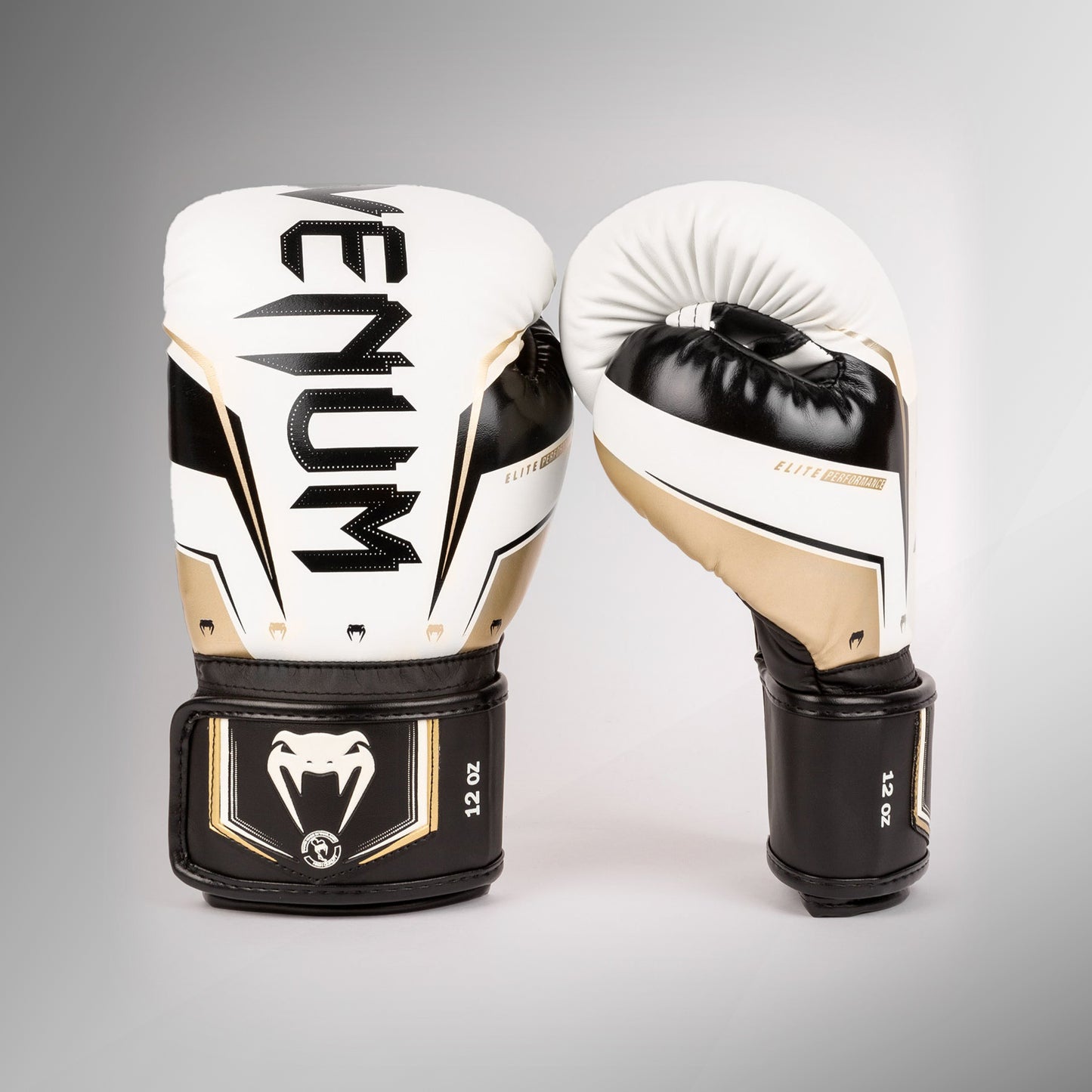 Guantes de boxeo Venum Elite Evo - Blanco/Dorado