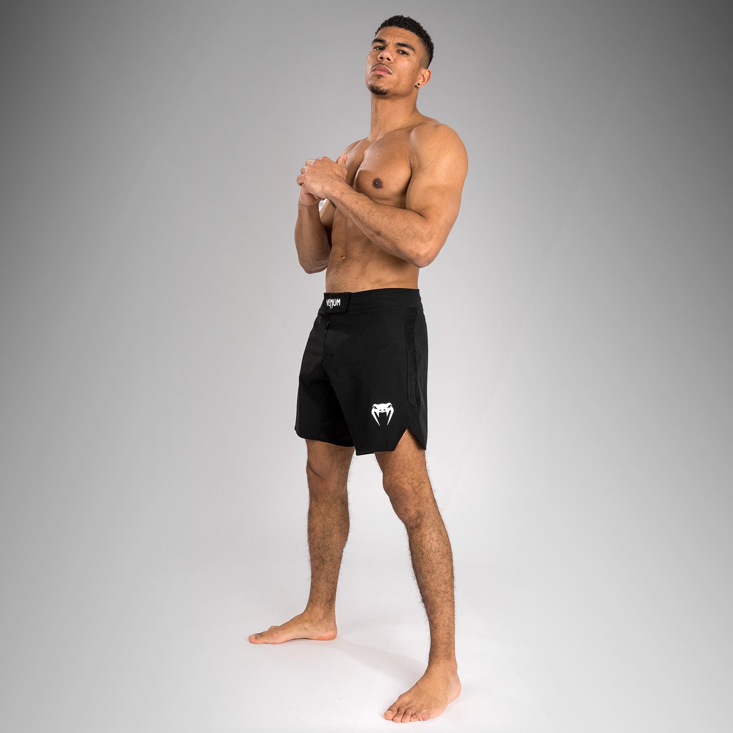 Venum Contender Pantalones cortos de lucha para hombre - Negro/Blanco