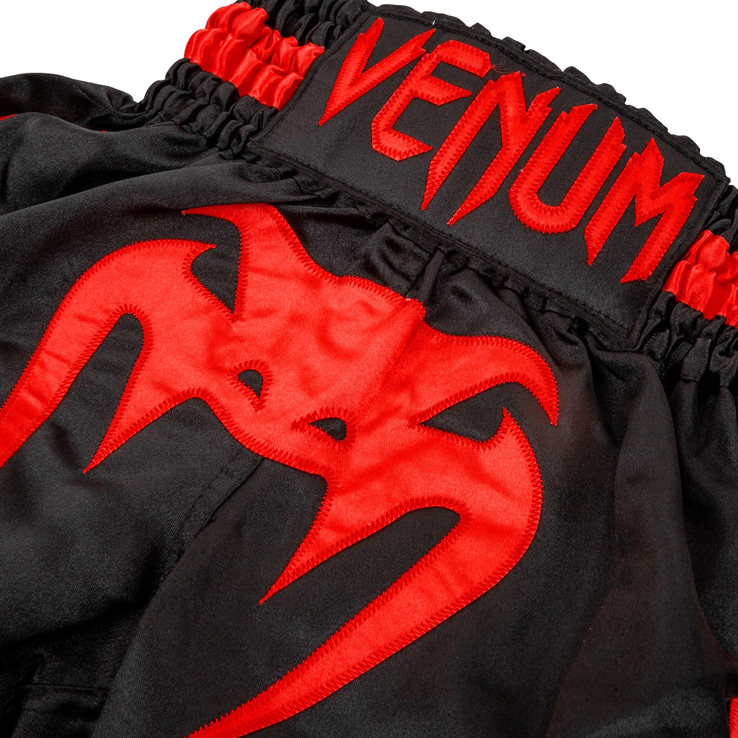Pantalon Muay Thai Infantil Venum Giant Negro / Rojo