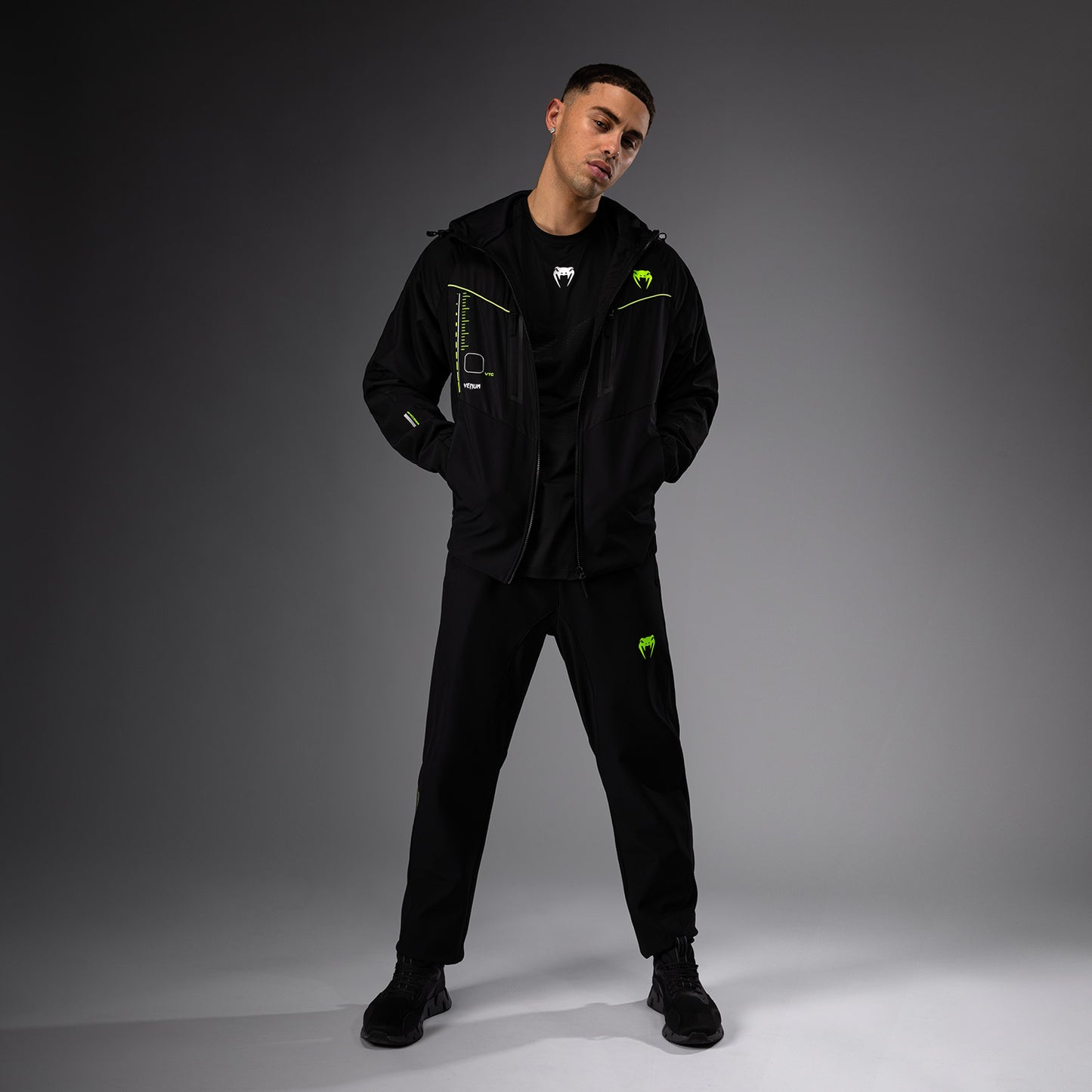Venum Training Camp 4.0 Chaqueta de chándal - Negro/Verde neón