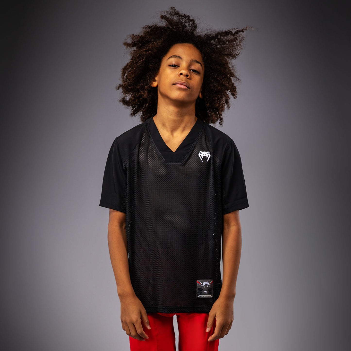 Venum Elite Football Camiseta de Fútbol Manga Corta Para Niños - Negro