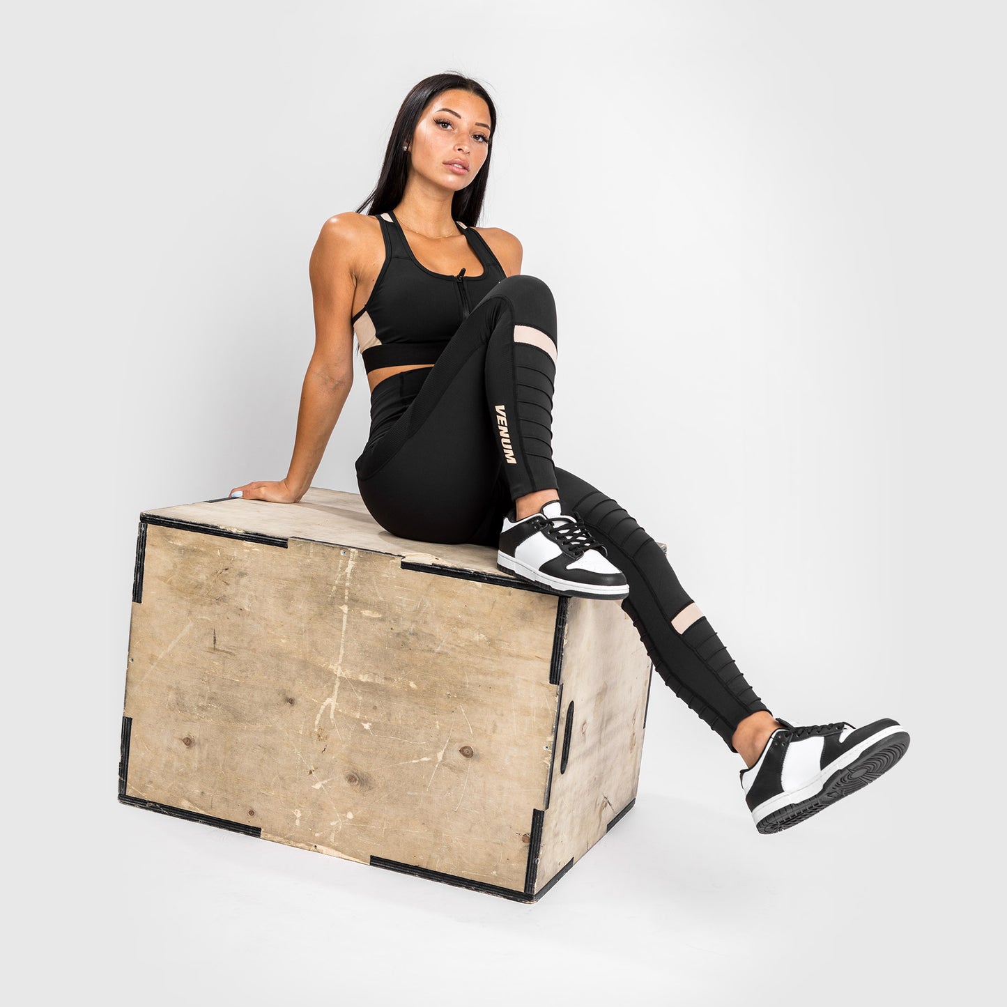 Leggings Venum Moto 7/8 - Negro/Arena