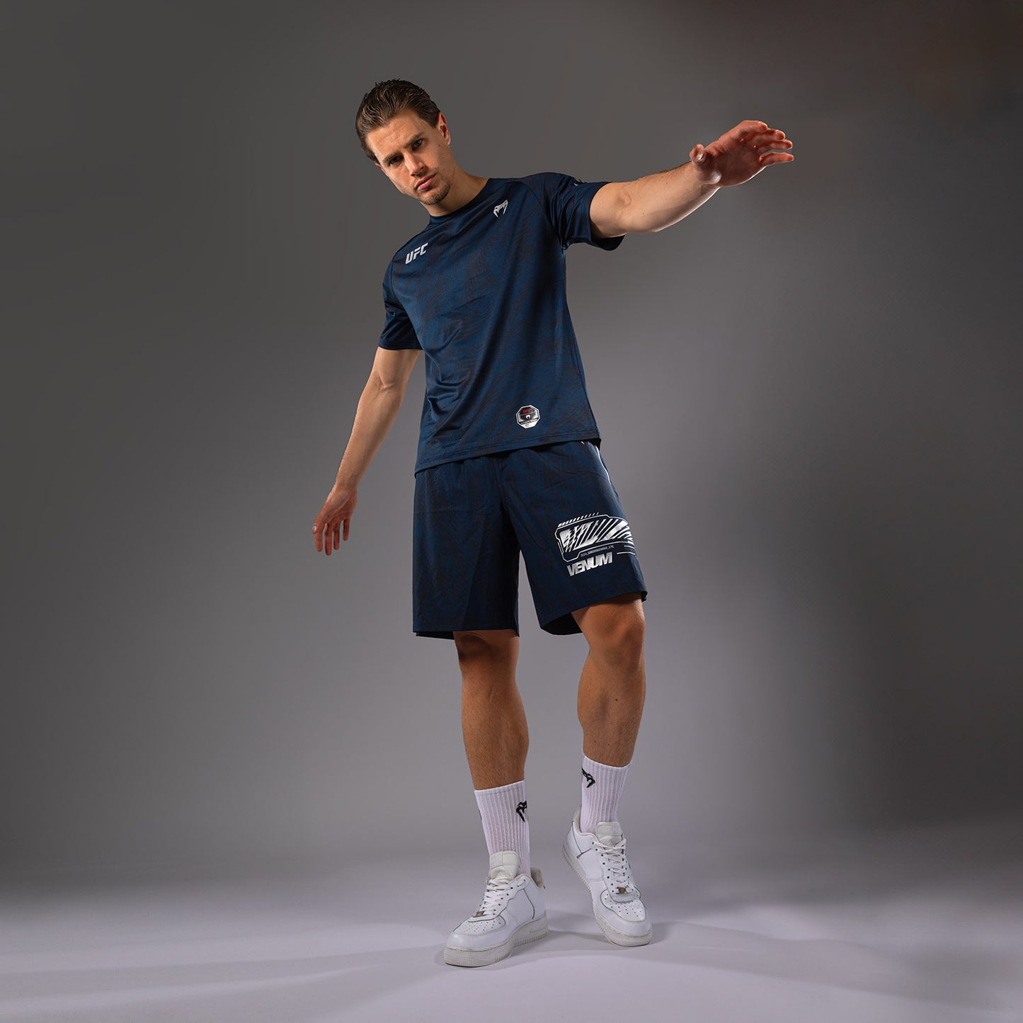 UFC Fusion by Venum Fight Week Camiseta Dry-Tech para Hombre - Azul oceánico