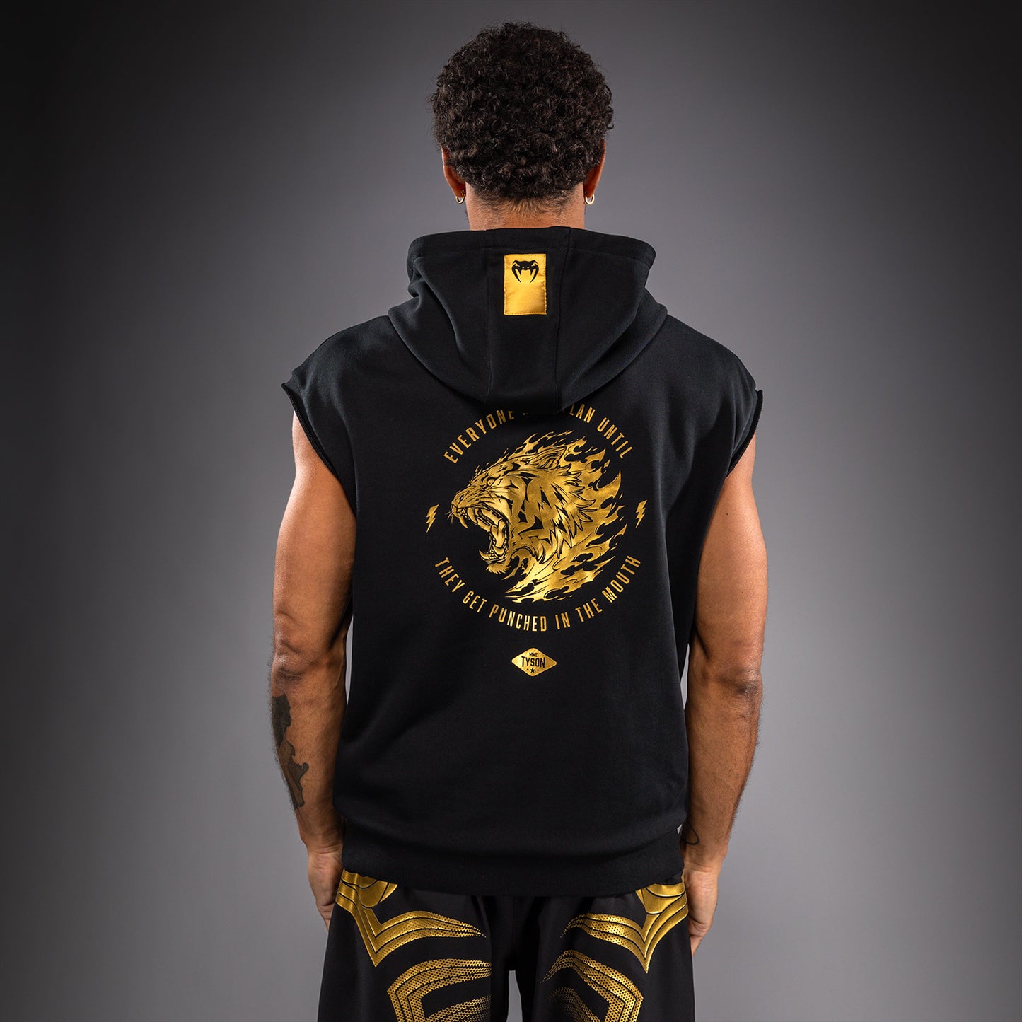 Venum x Mike Tyson Tiger Sudadera Sin Mangas Tiger - Negro/Oro