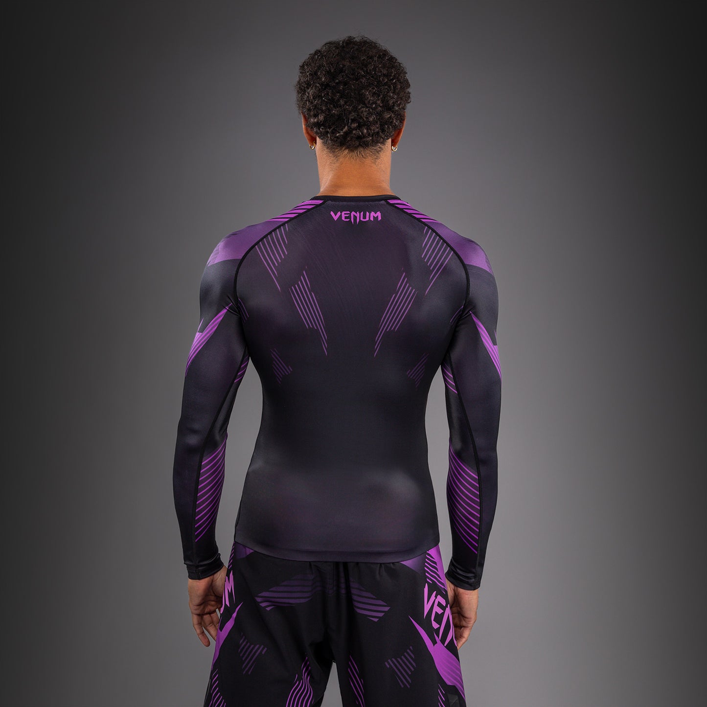 Venum No-Gi 6.0 Rashguard Manga Larga - Negro/Morado