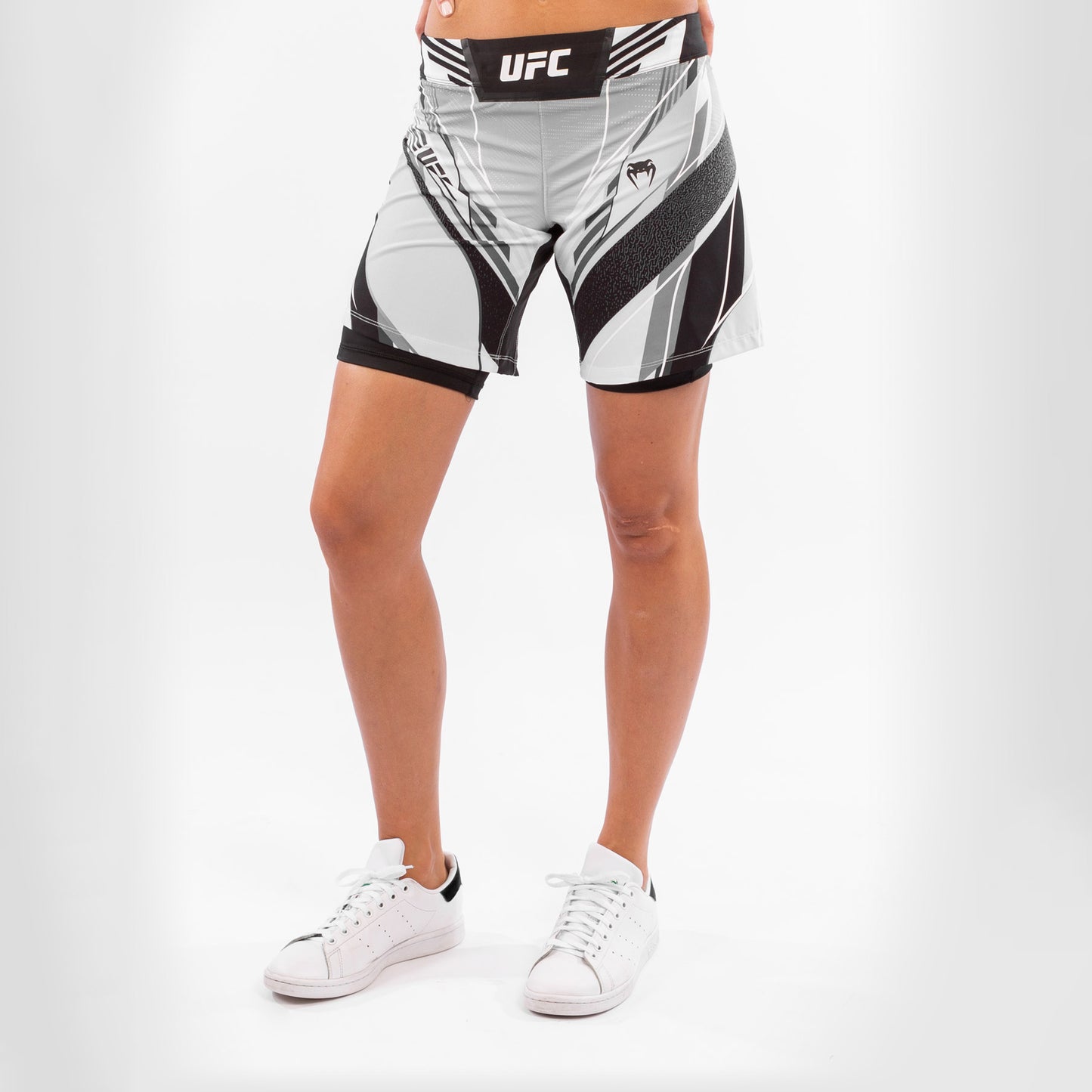 Pantalón De MMA Para Mujer Ufc Venum Authentic Fight Night – Modelo Largo - Blanco