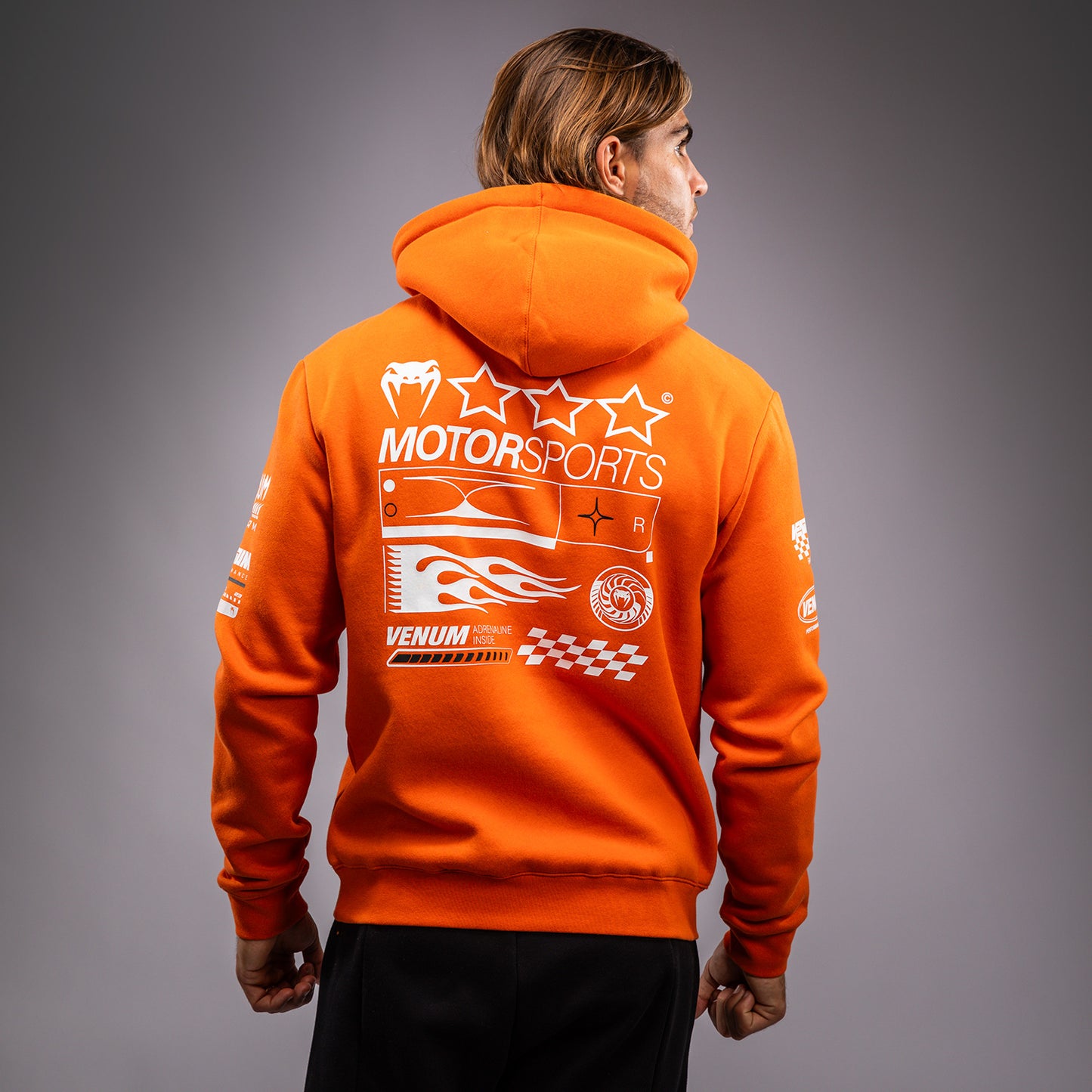 Venum Motorsport Sudadera con Capucha - Mandarina