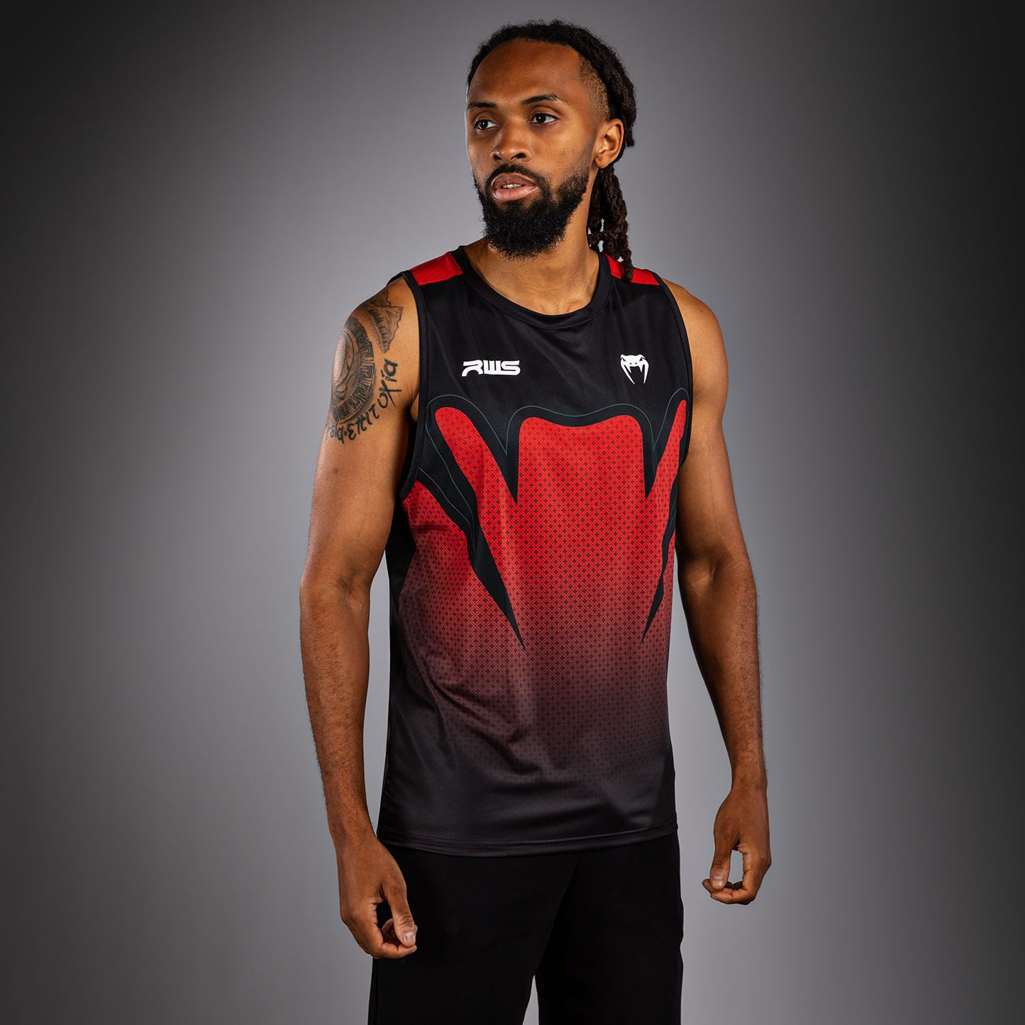 Venum x RWS 2.0 Camiseta Técnica Sin Mangas para Hombre – Negro/Rojo