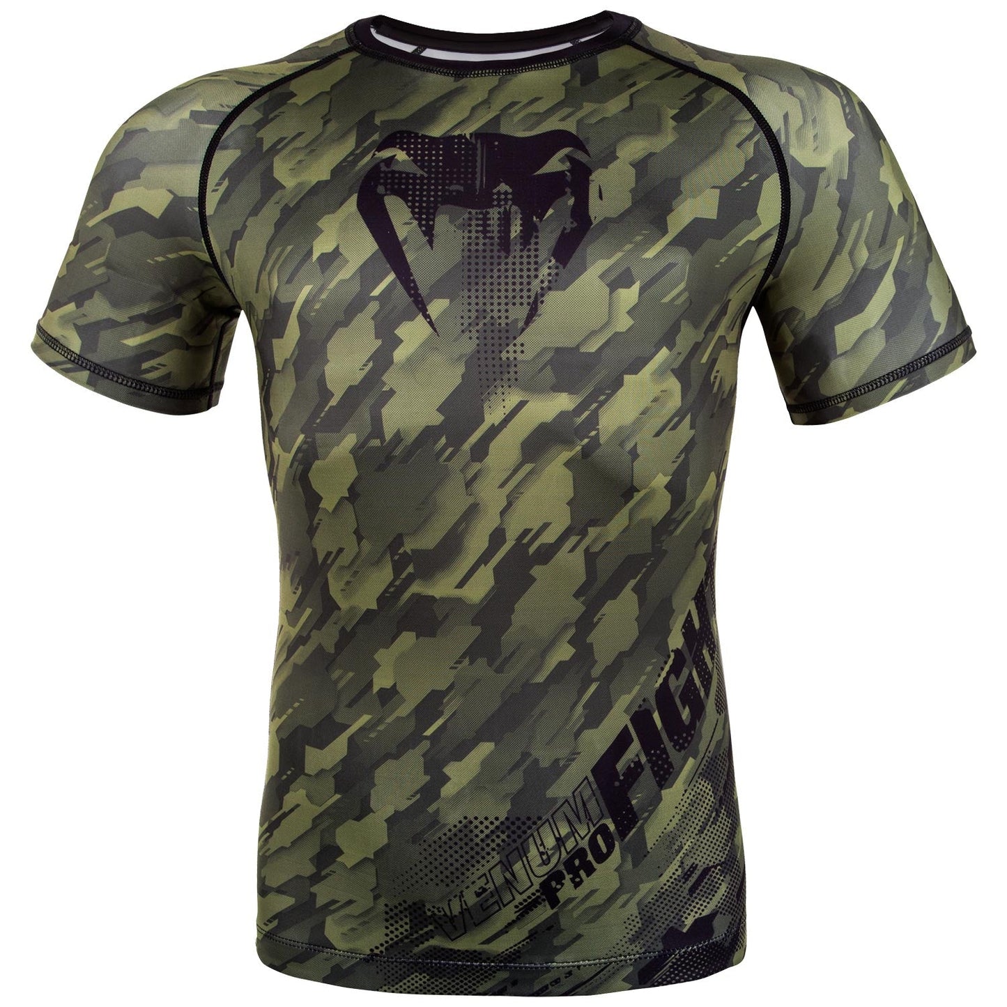 Rashguard Venum Tecmo - Mangas Cortas – Caqui