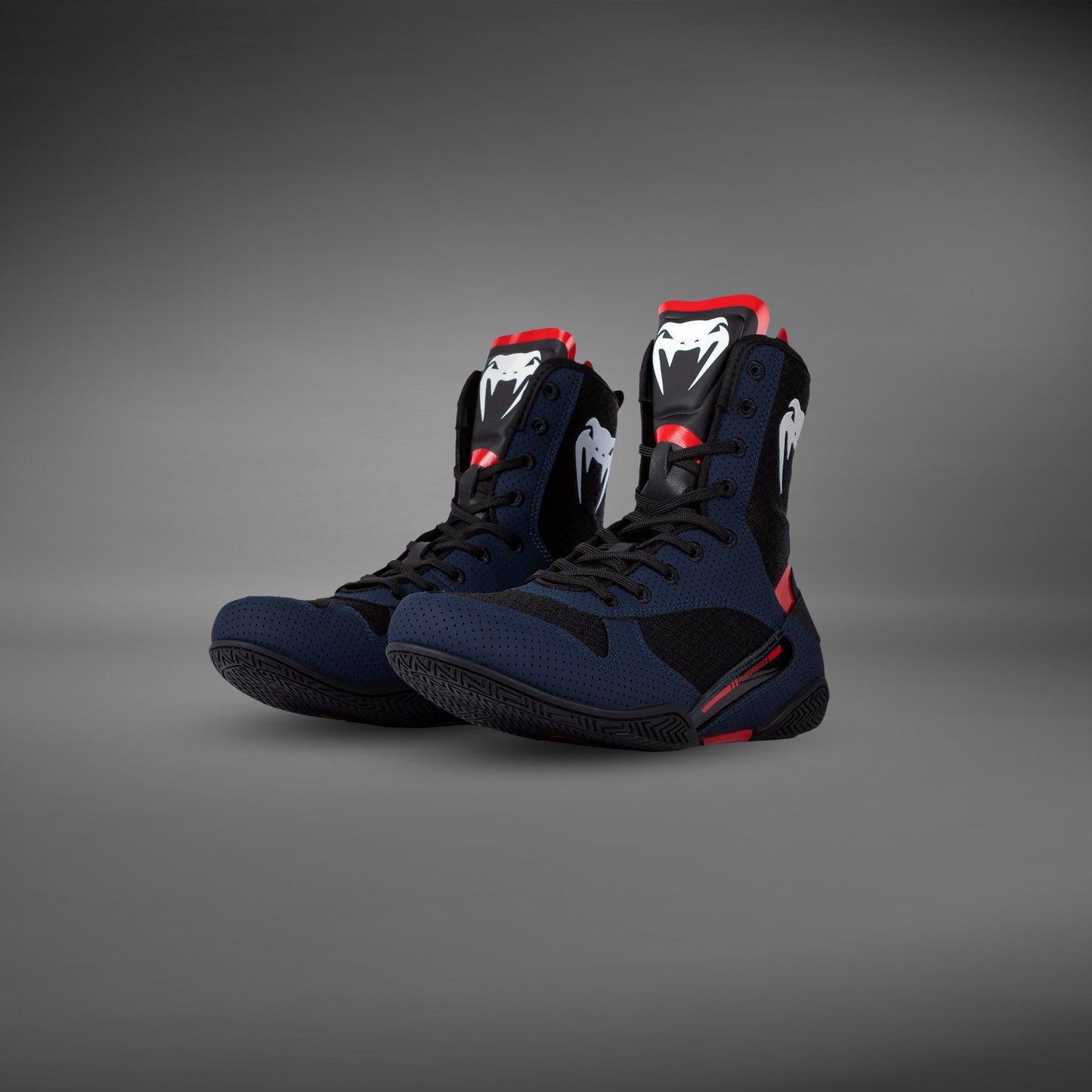 Venum Elite Zapatillas de Boxeo - Azul Marino/Negro/Rojo