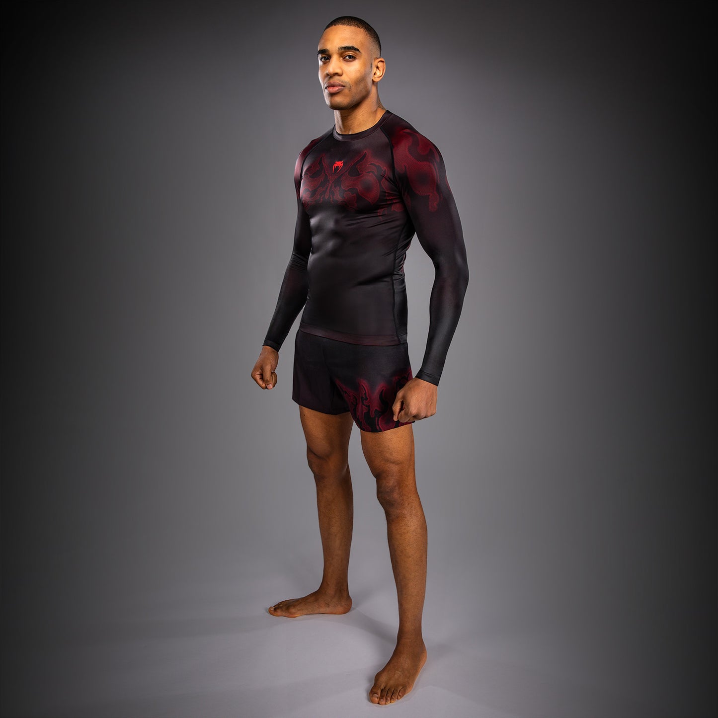 Venum Spectre Rashguard Manga Larga – Negro/Rojo