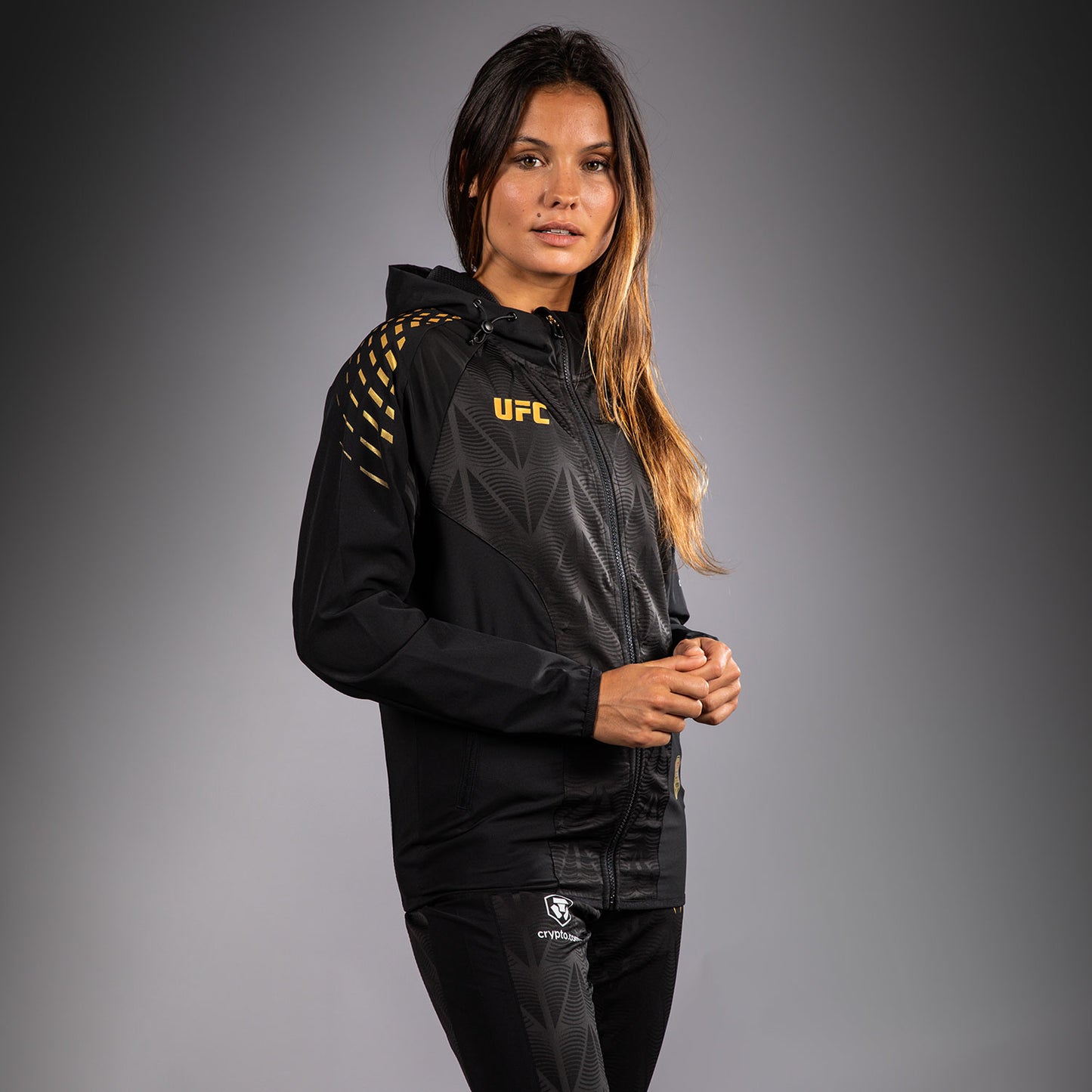 UFC Zenith by Venum Authentic Fight Night Sudadera de walkout Mujer Personalizado - Champion