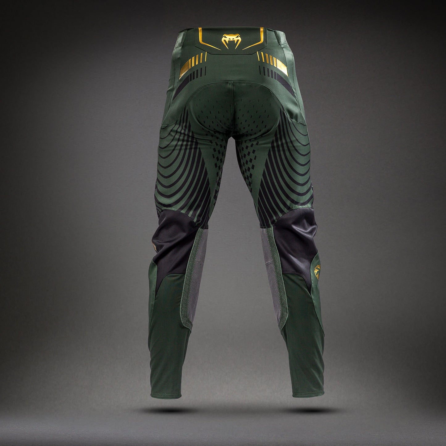 Venum MX Challenger Pantalón de Motorsports - Negro/Verde/Dorado