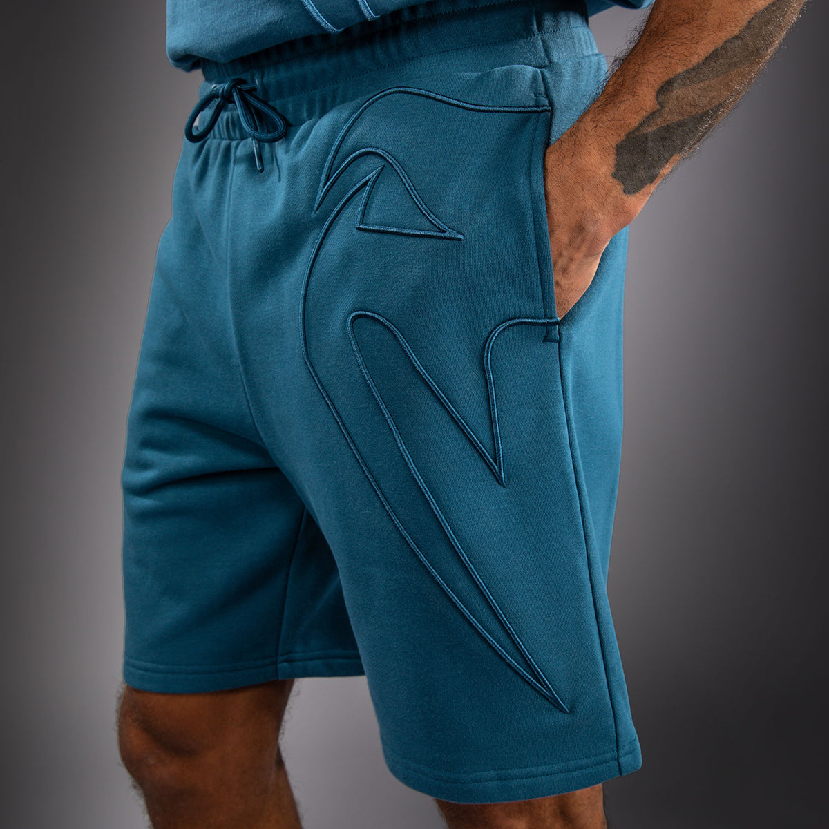 Venum Giant 3D Short de Algodón - Azul Océano