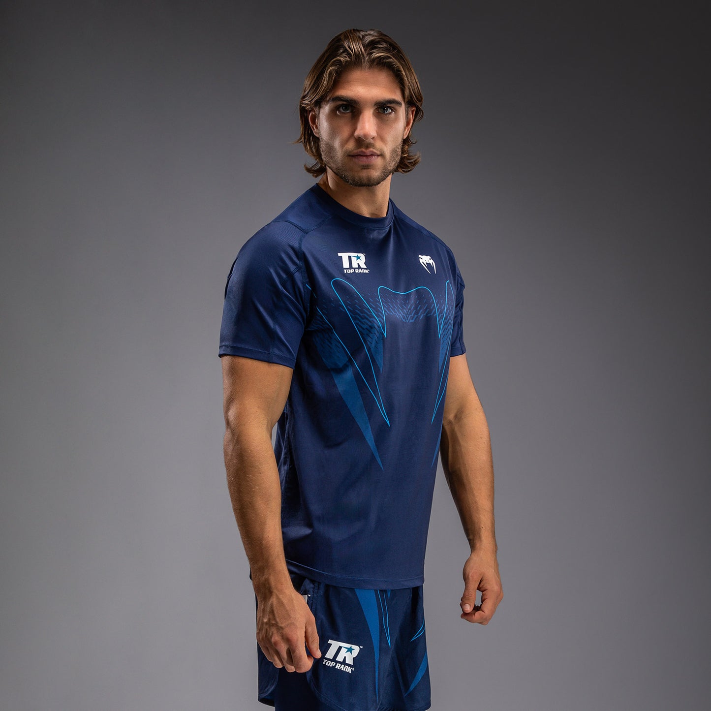 Venum x Top Rank Original Camiseta Dry-Tech para Hombre - Azul Marino