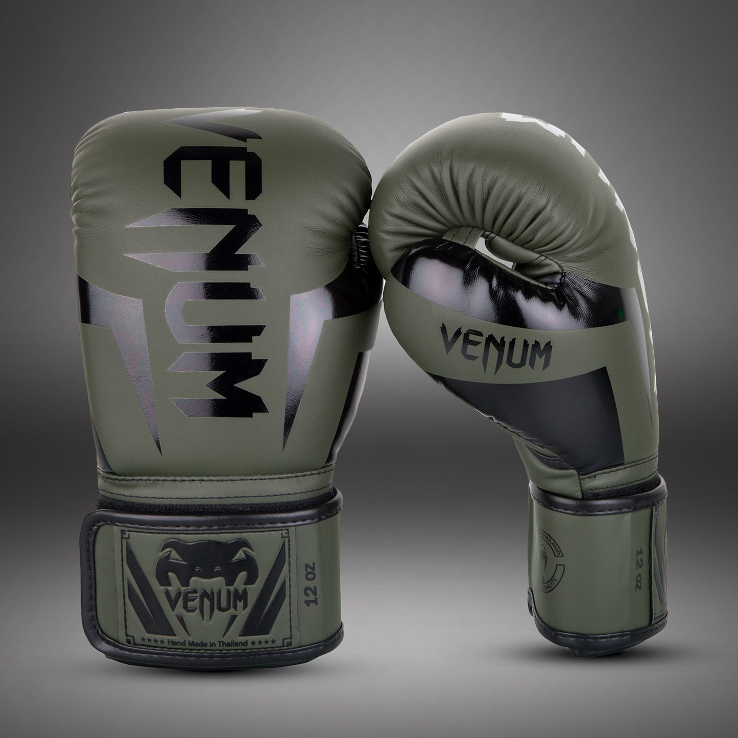 Guantes de Boxeo Venum Elite - Kaki/Negro