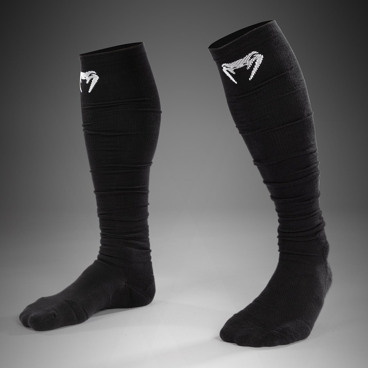 Venum Elite Performance Calcetines Largos - Negro/Blanco